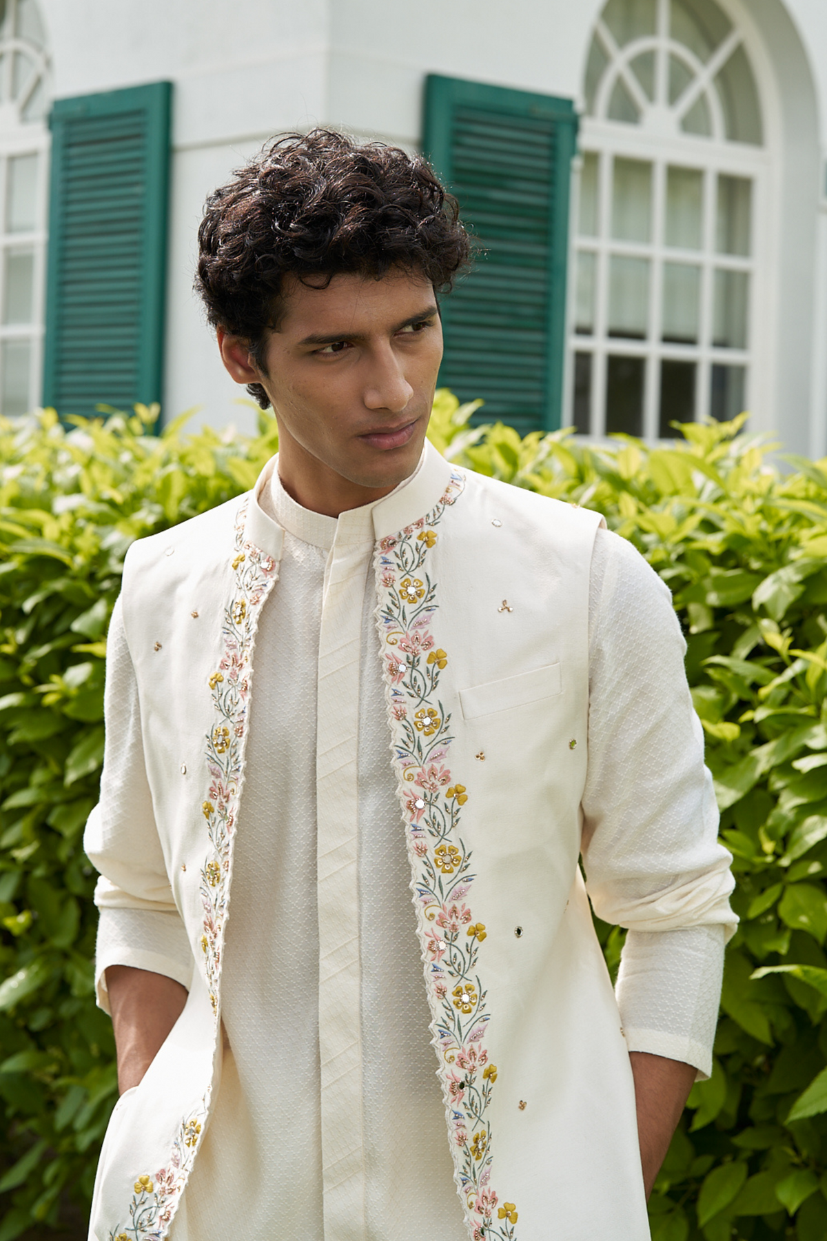Blossam White Shrug Set