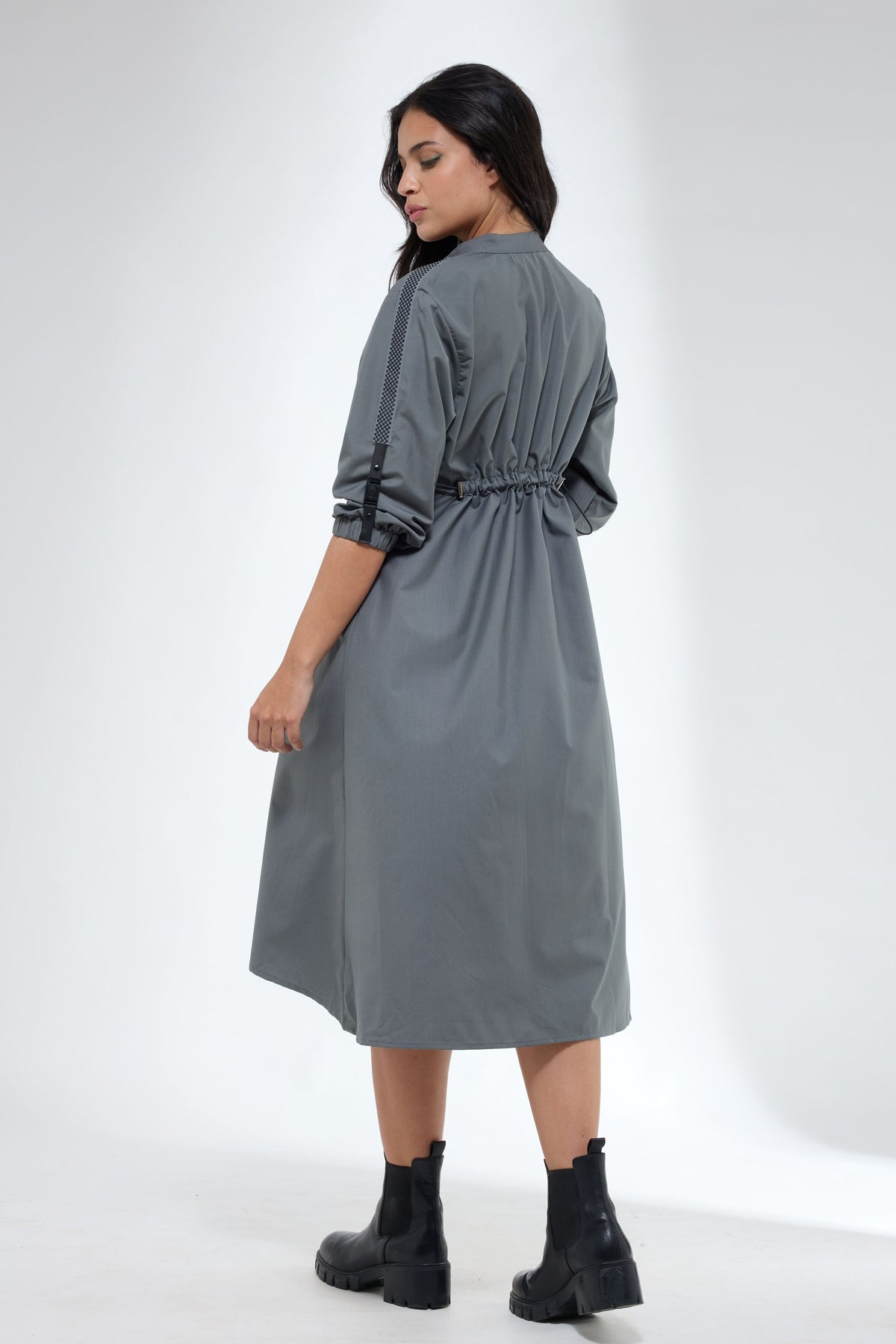 Anti Fit Grey Shirt Dress