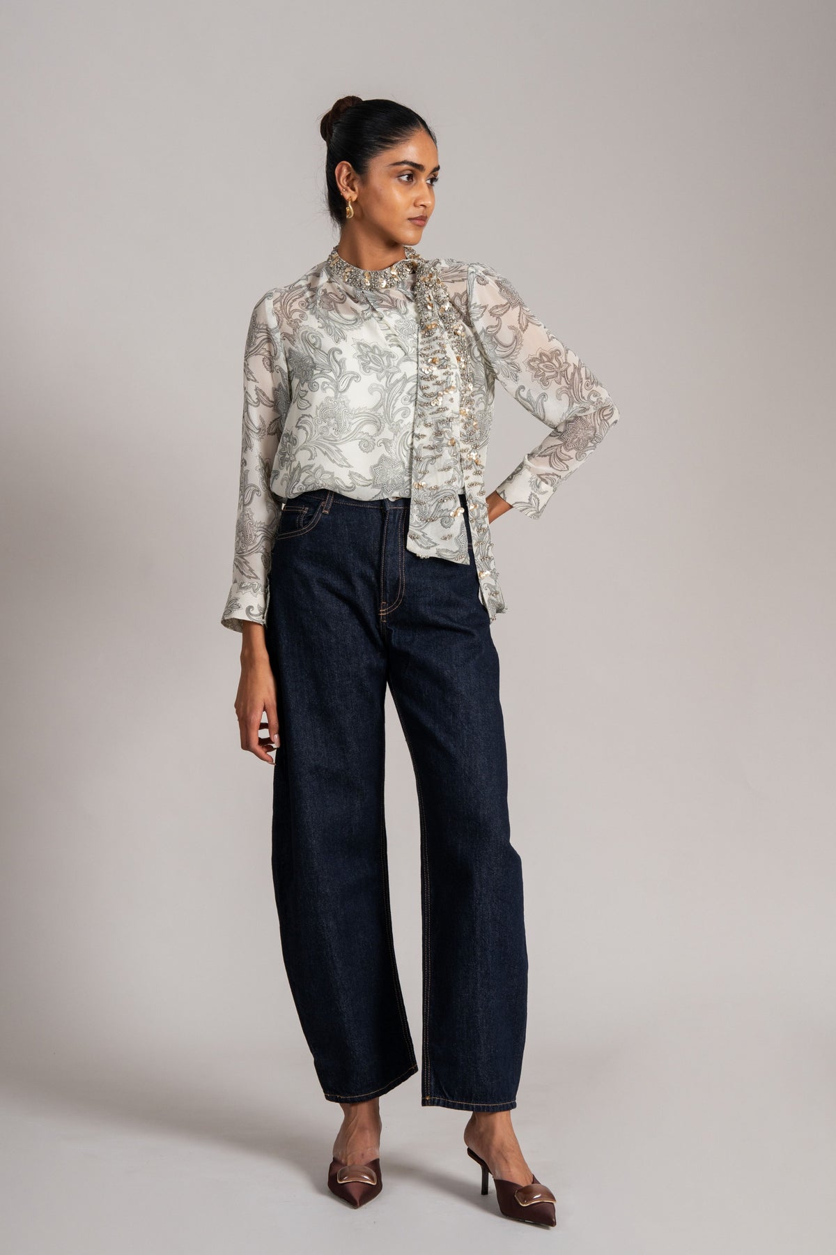 Cosmi Dust Neck Tie Top