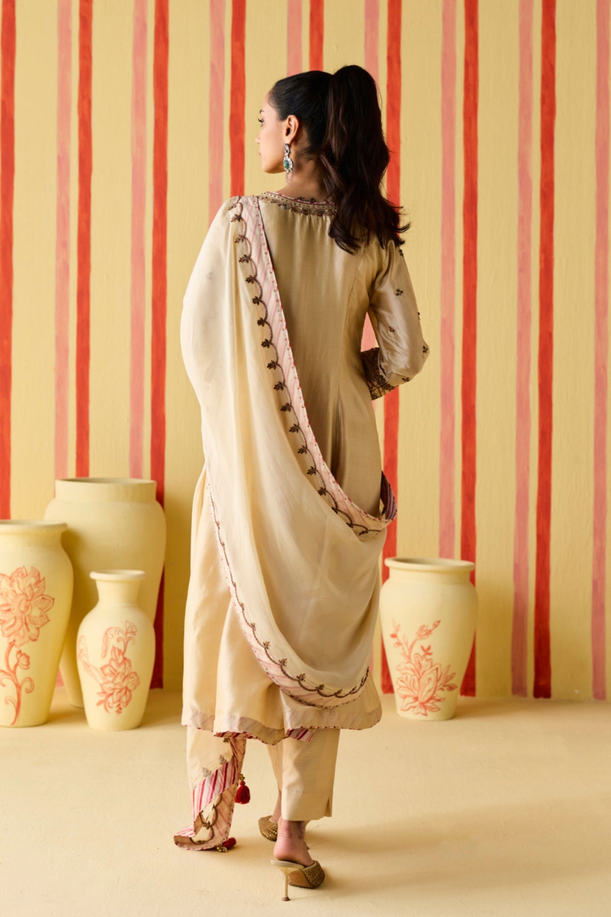 Kamla Tussar Kurta Set