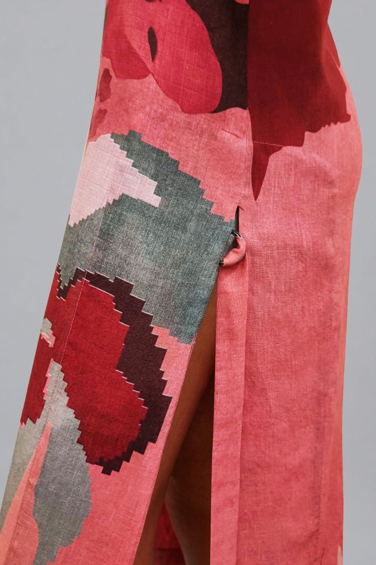Ikat High-Low Dress