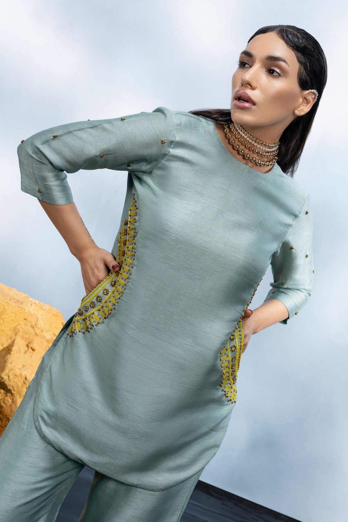 Dusty Aqua Co-Ord Set