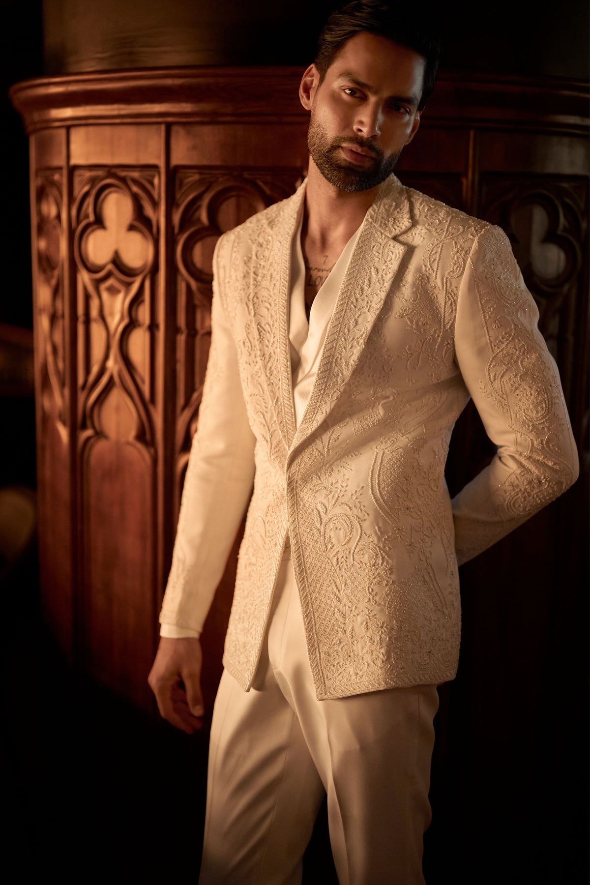 Eclat Blanc Blazer Set