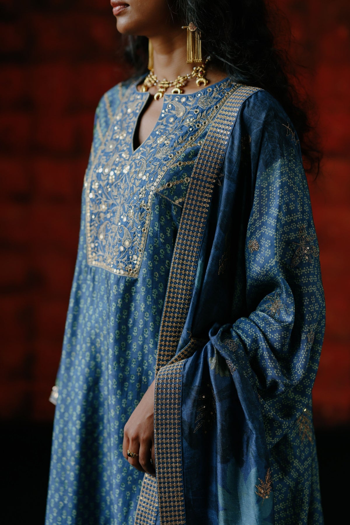 Indigo Kurta Set