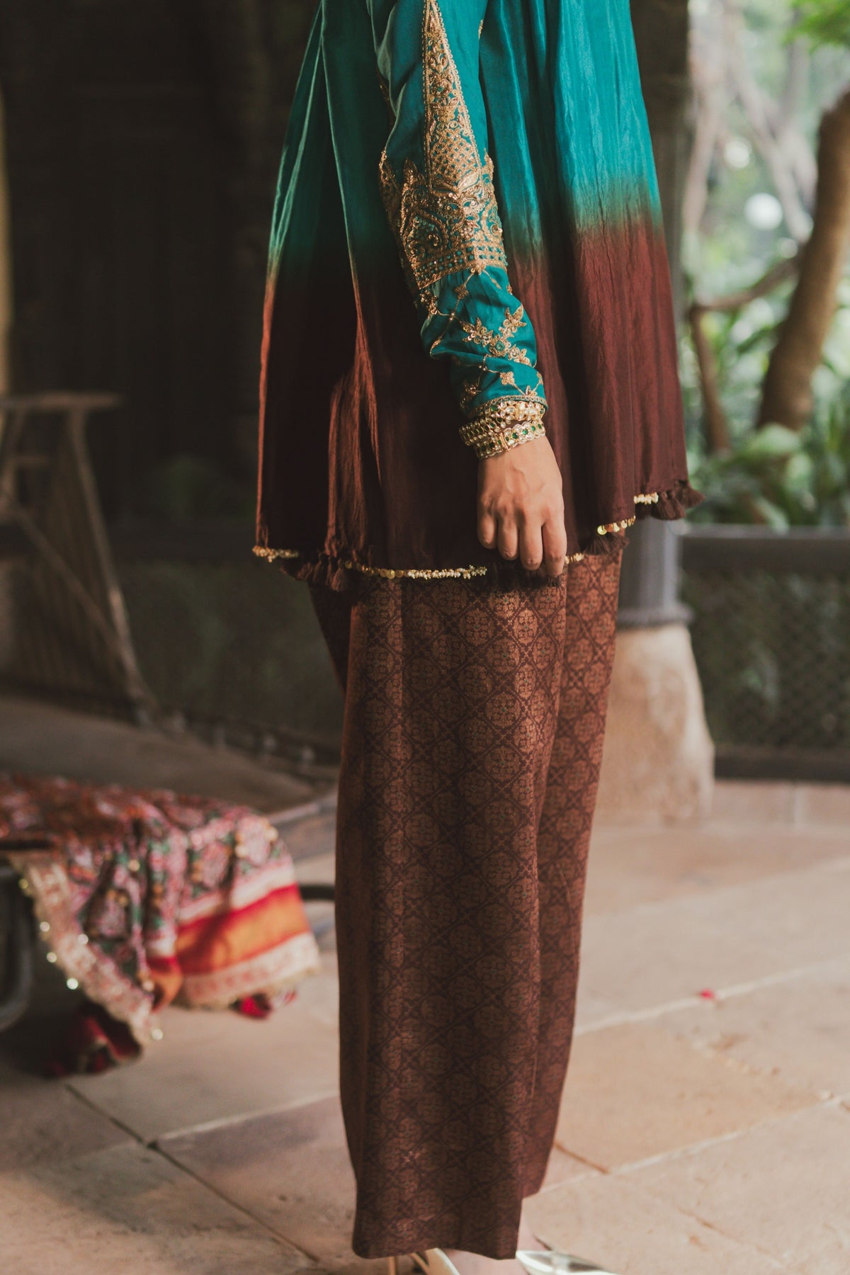 Suhani Brown-teal Tunic Set