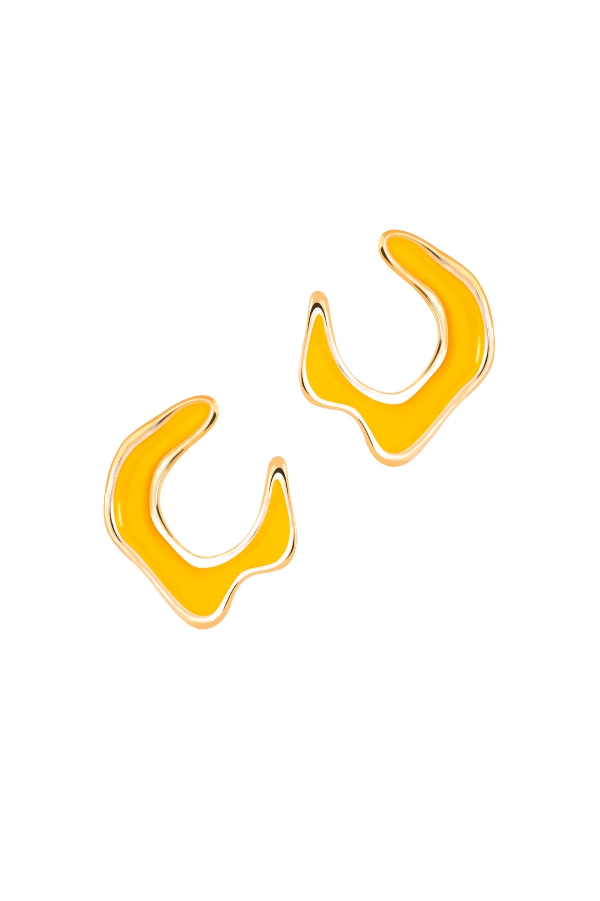 Hawaii Yellow Earrings in Large