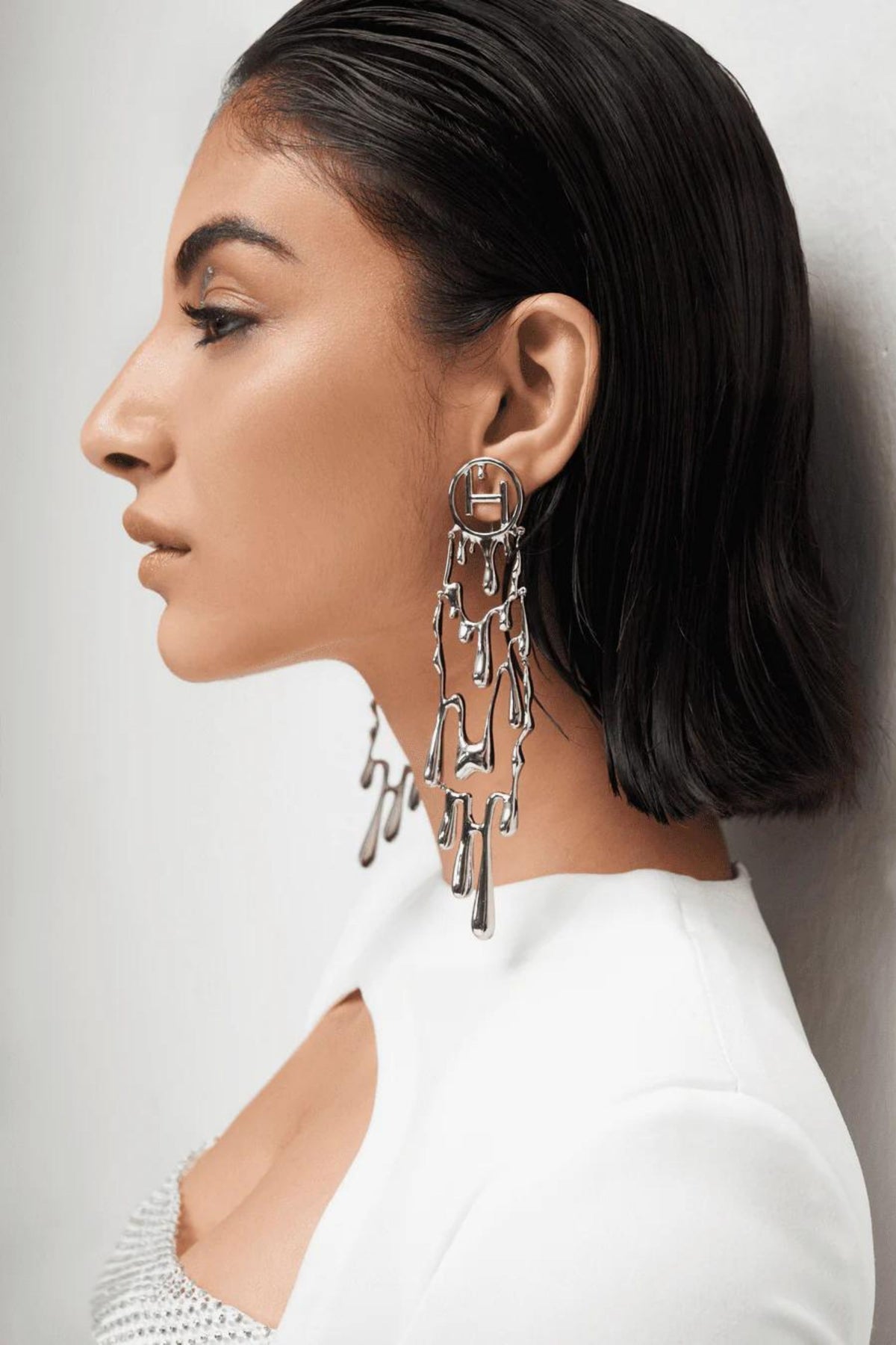 Free Fall Earrings in Silver