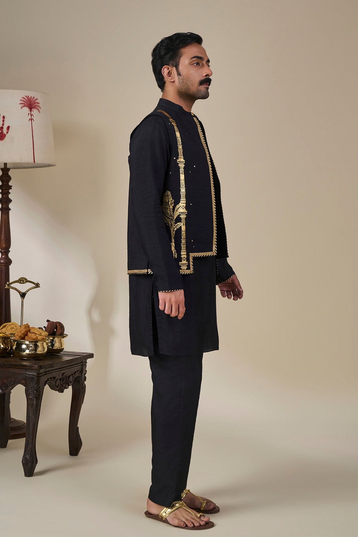Black Malabar Grove Bandi Set