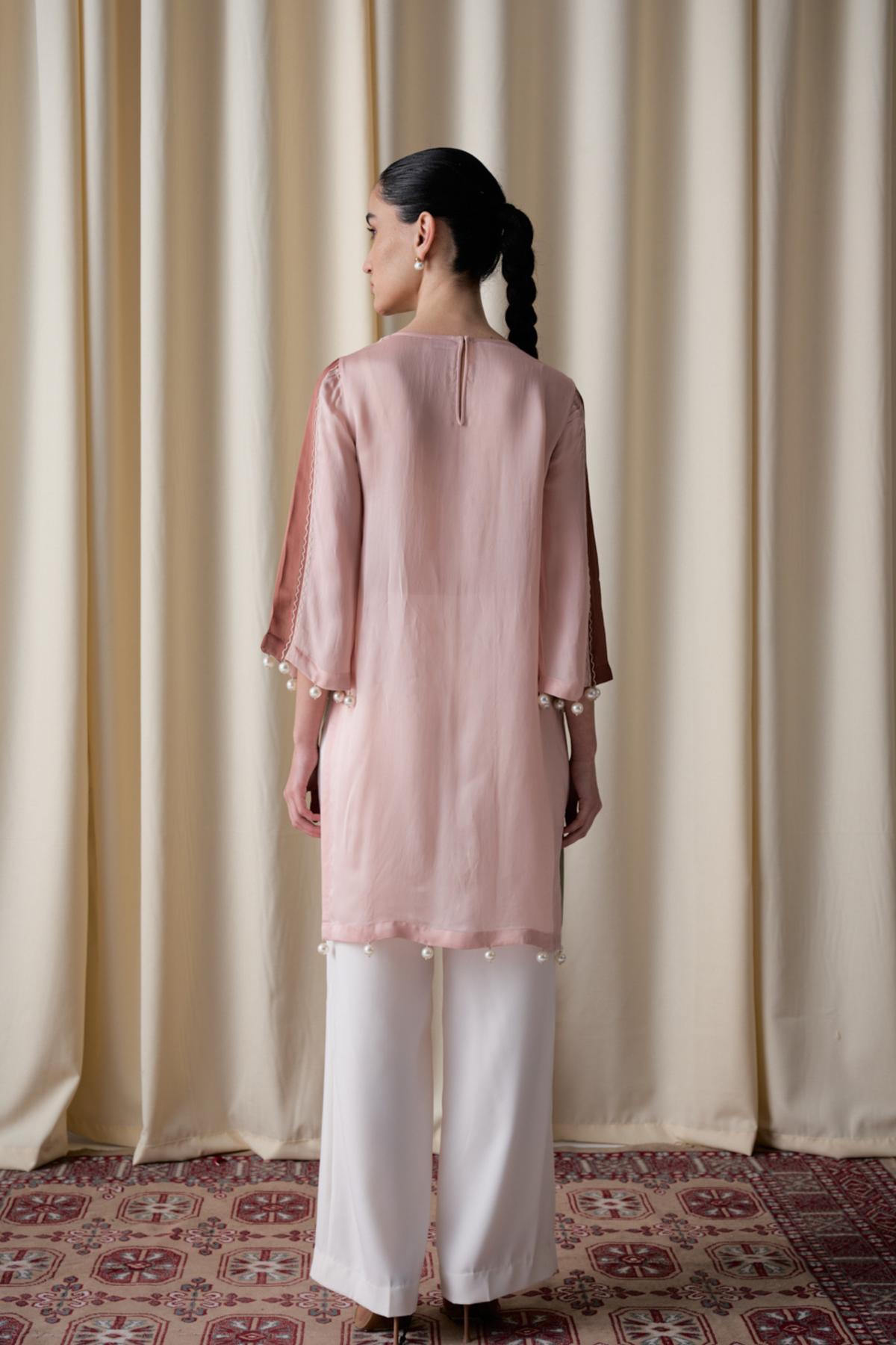 Opaline Blush Ensemble Tunic Set