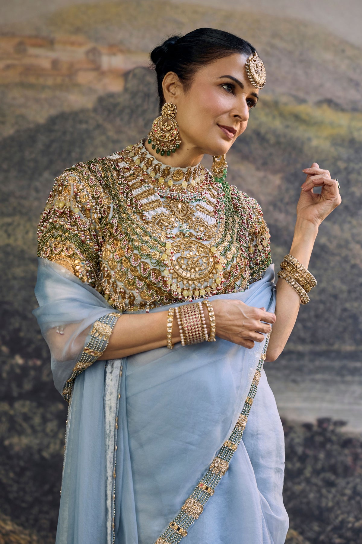 Neelambari Saree Set