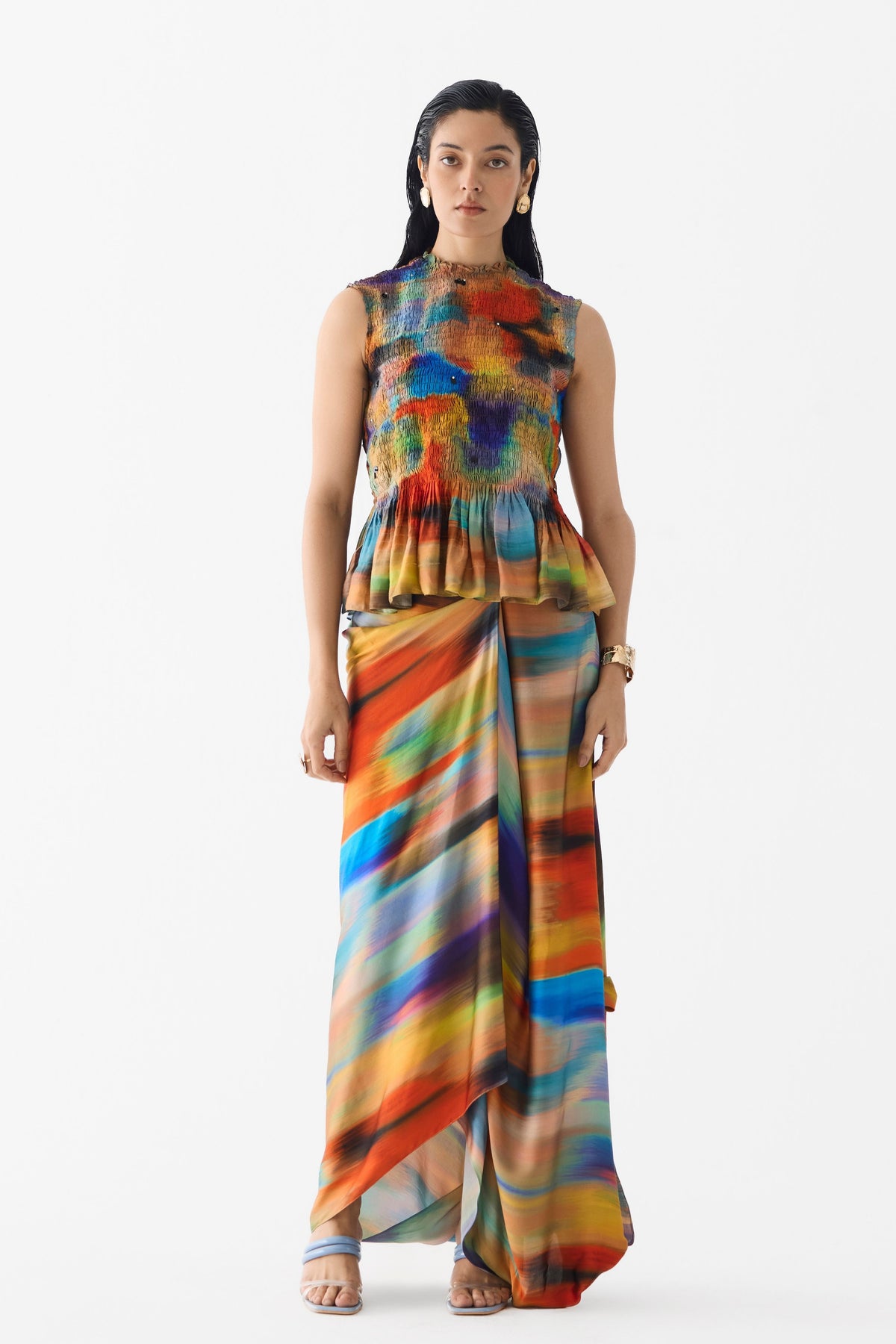 Night Queen Ruching Top & Knot Skirt