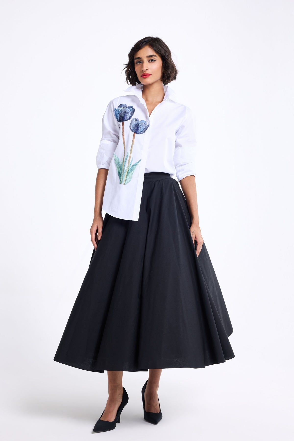Panelled Midi Skirt