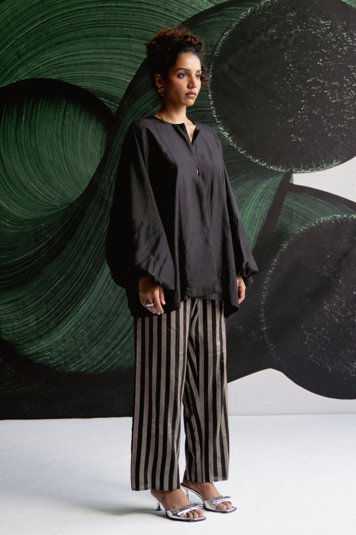 Black Stripes Co-ord Set