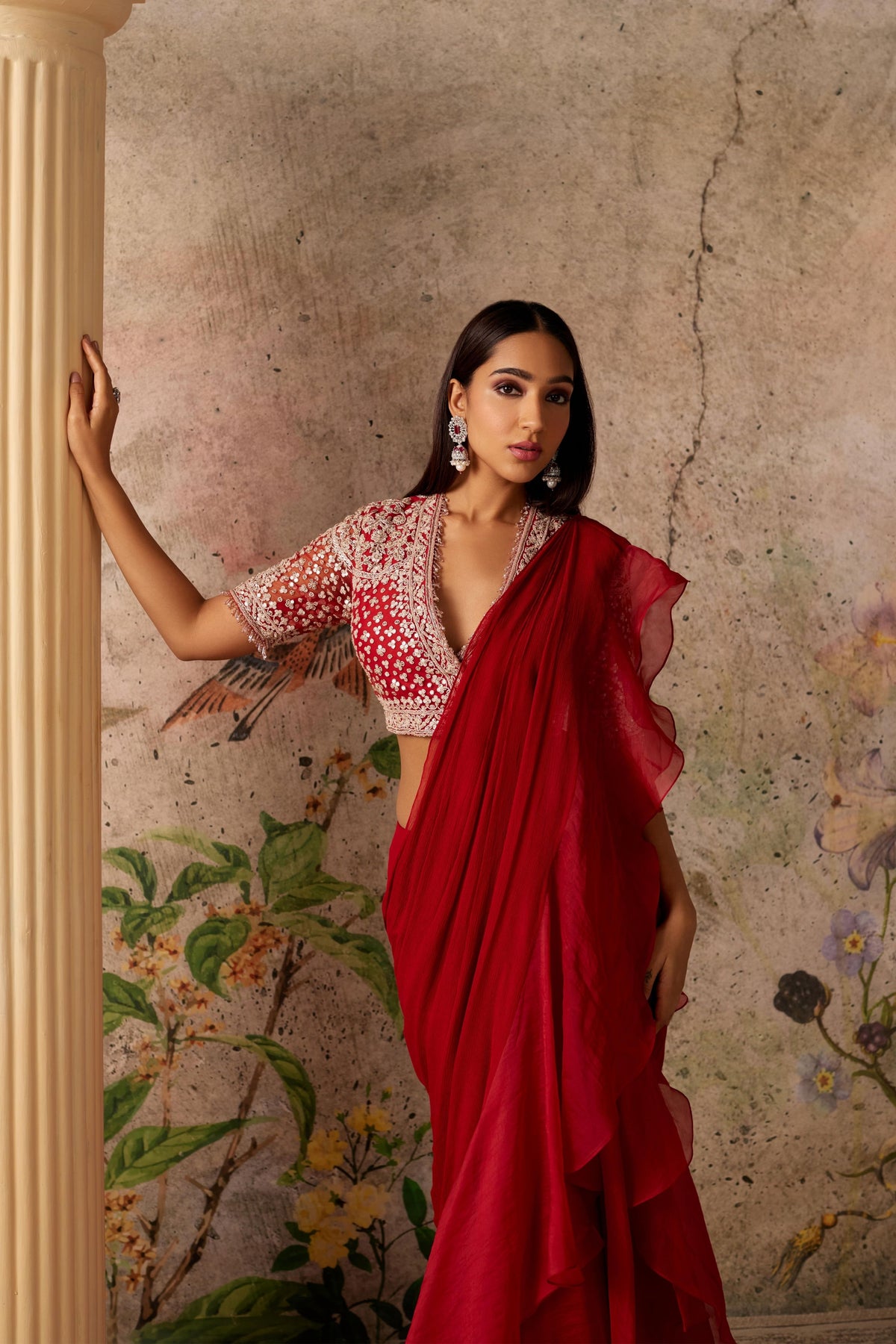 Belle Drape Saree Set
