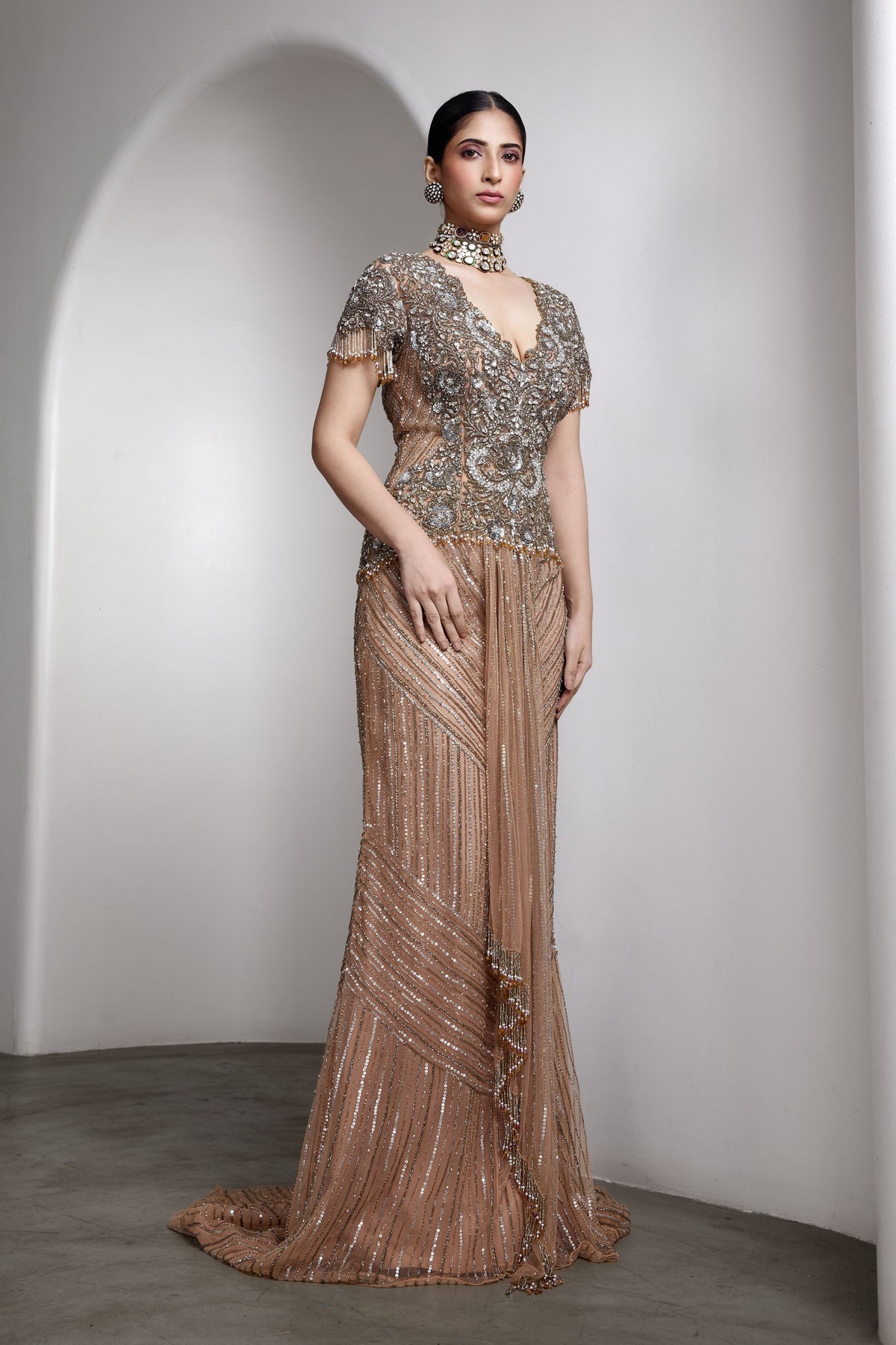 Regal Embellished Gown