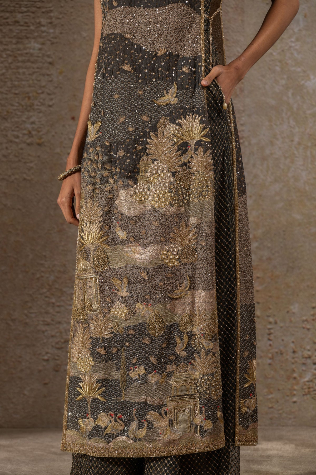 Embellished Pichwai Jumpsuit