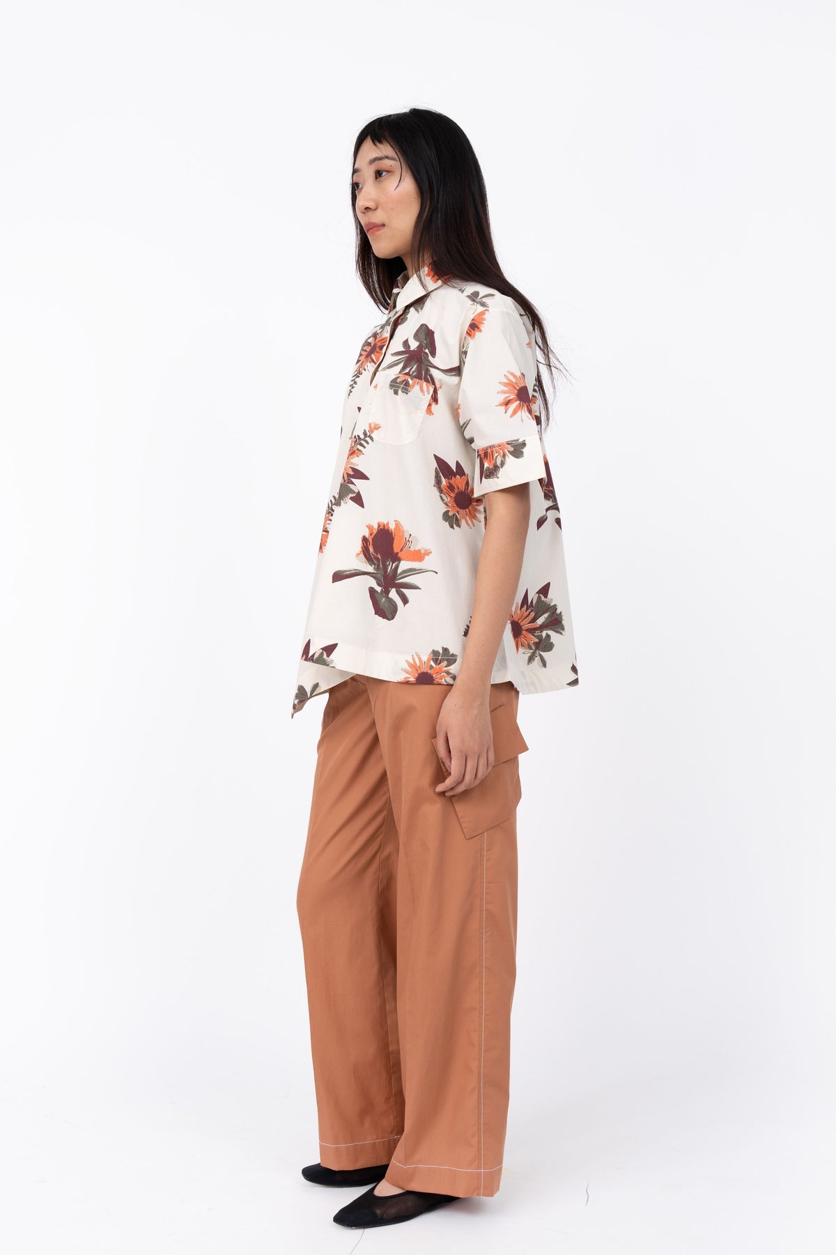 Bouquet Print Slide Top