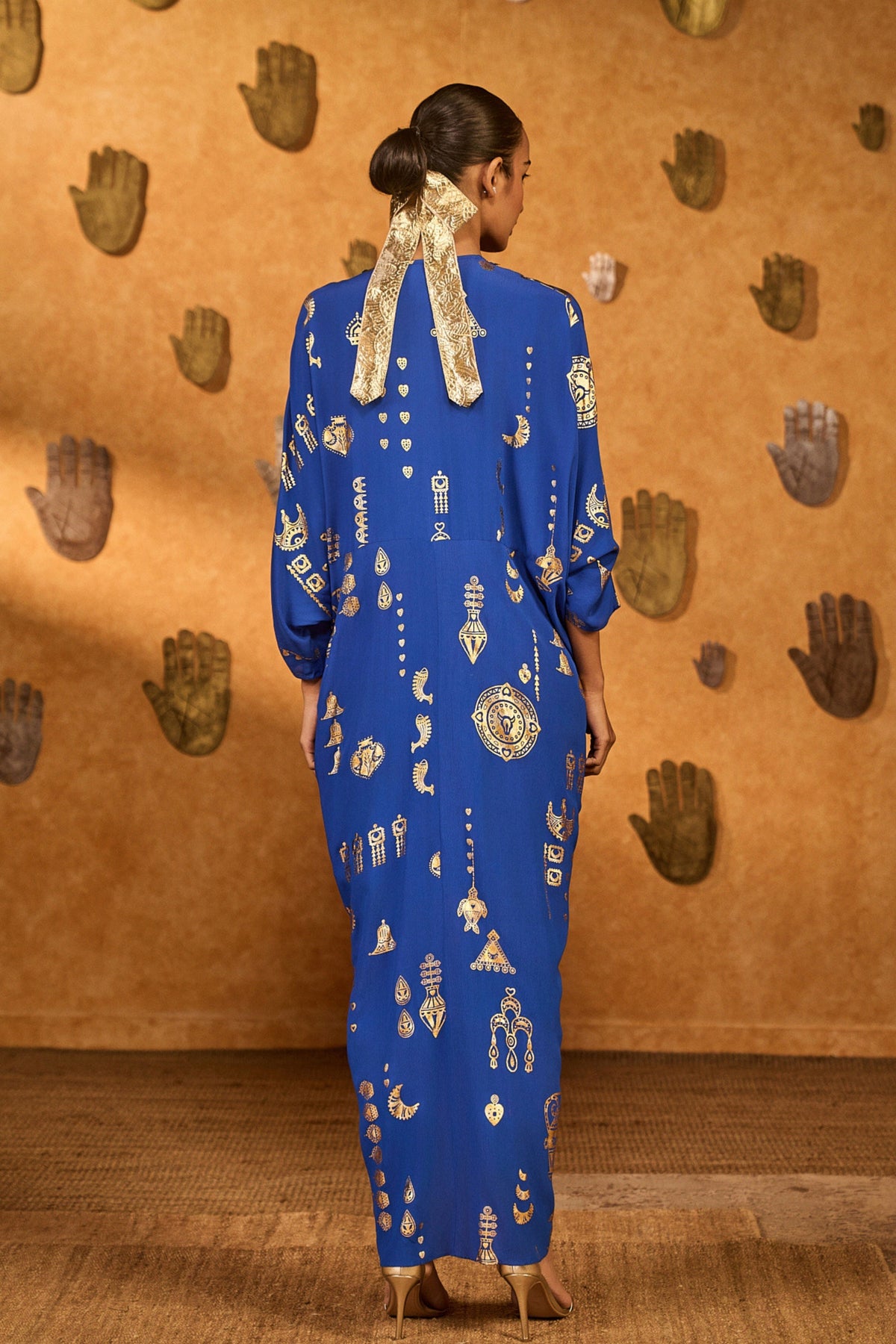 Blue Gilded Folkestone Kaftan