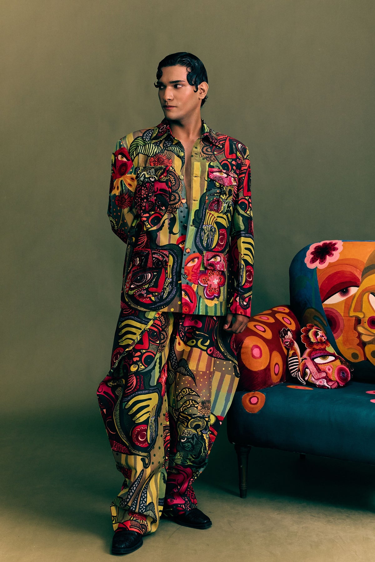 Junnon  Printed Vessel Trouser
