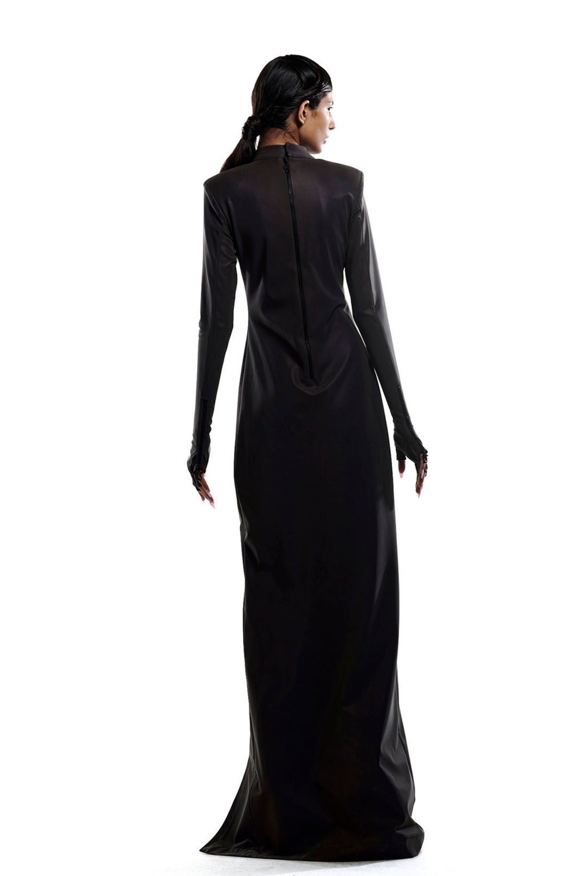 Reflective Gloved Slip Dress