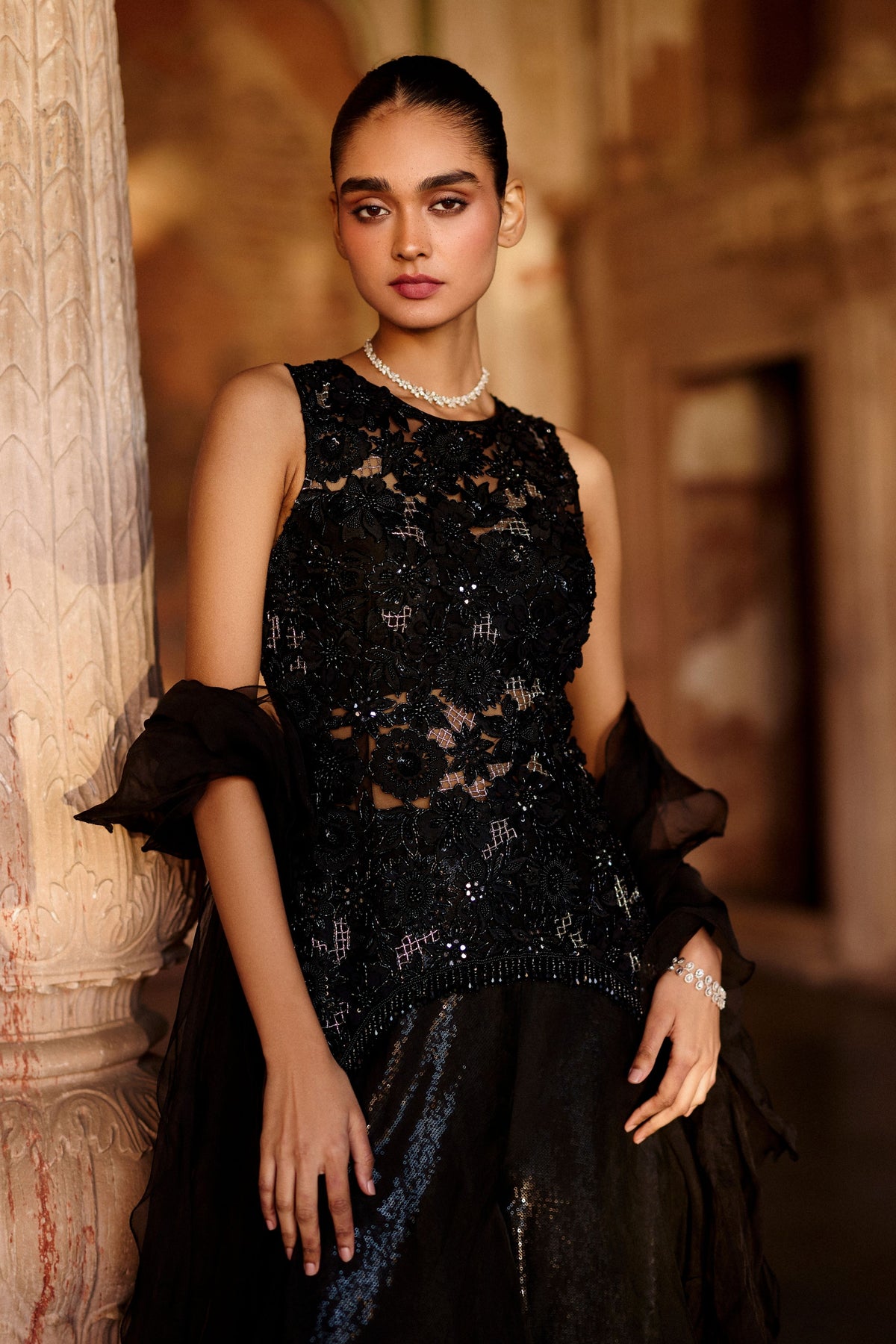 Azraq Peplum Set