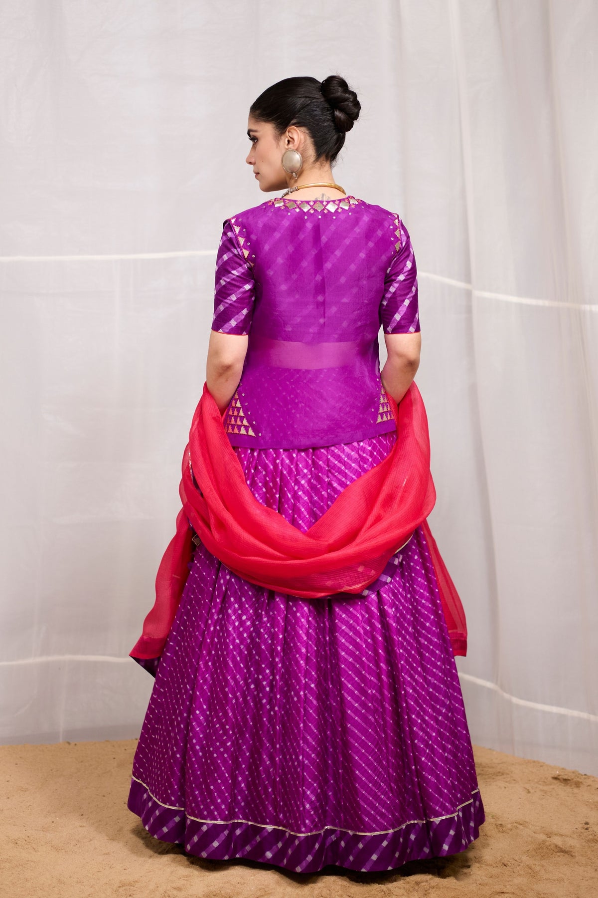 Purple Rela Lehenga Set