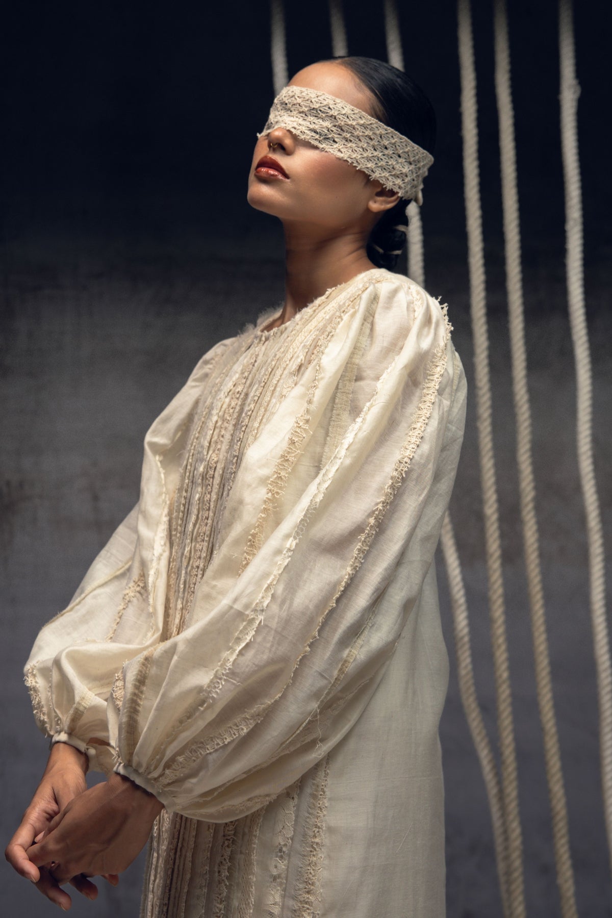 Ivory  Fringing Dress