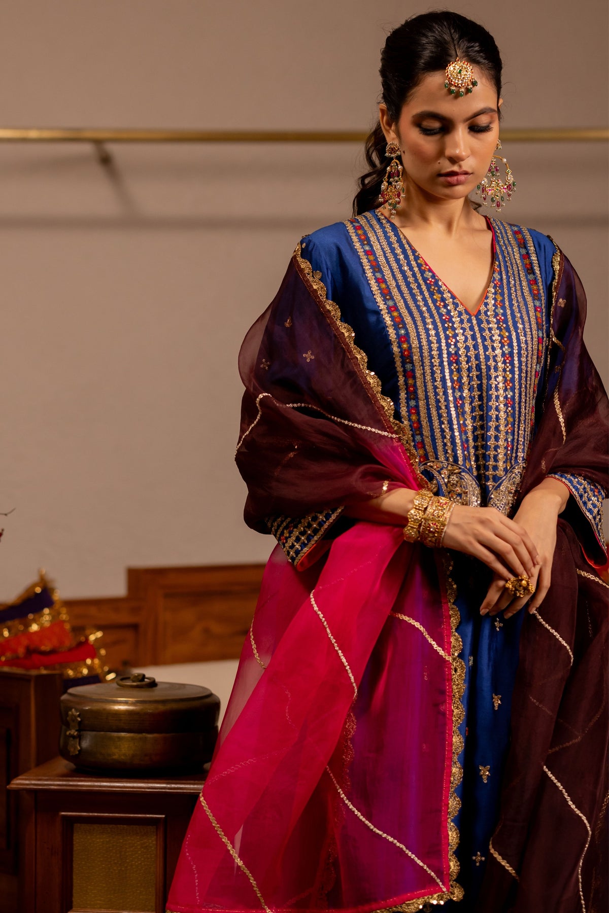 Kanya Blue Kurta Set