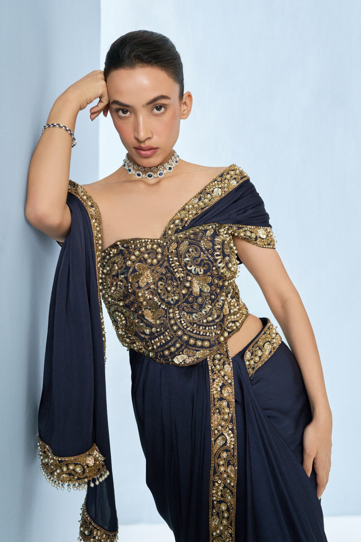 Saree With Corset