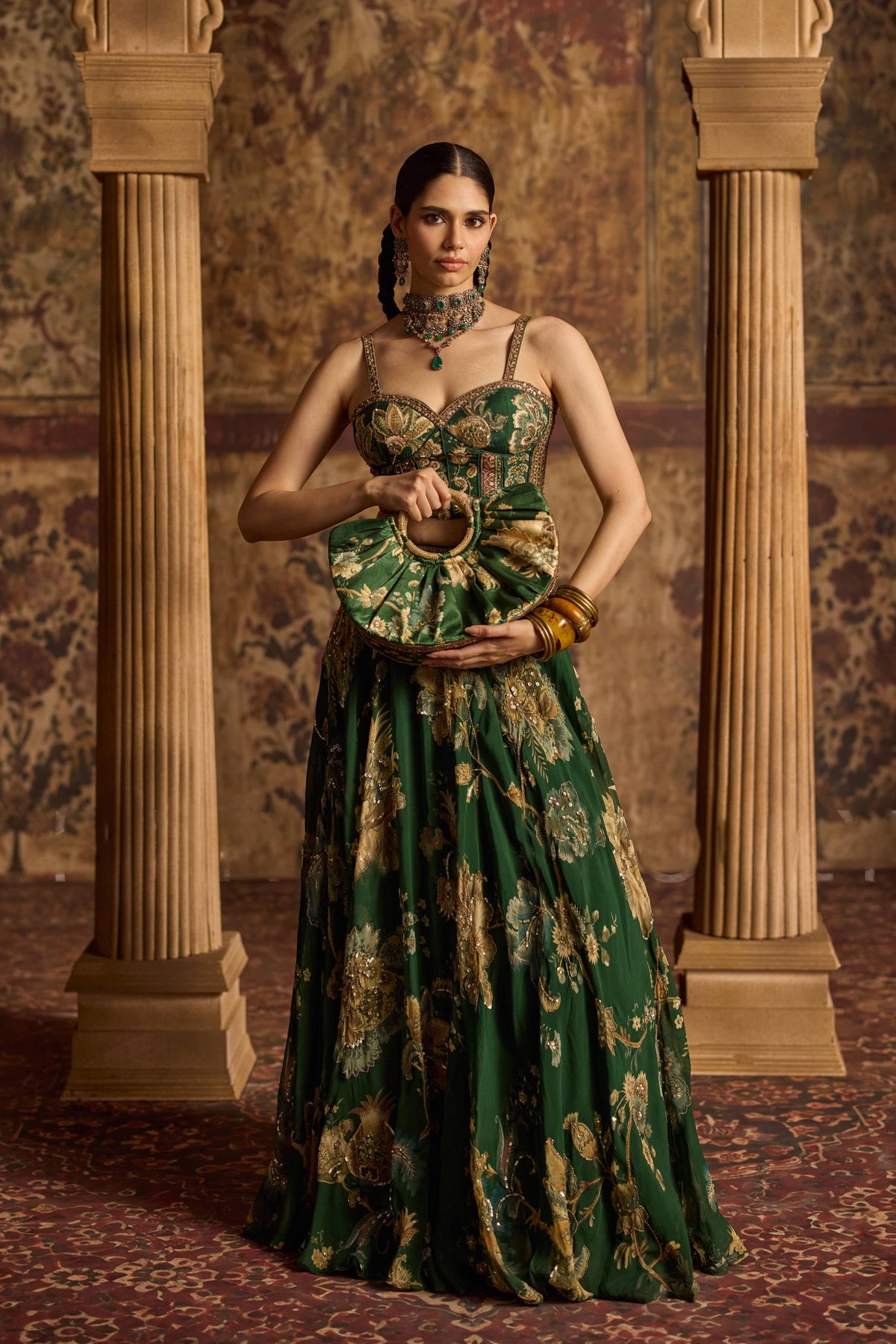 Samreen Green Lehenga Set
