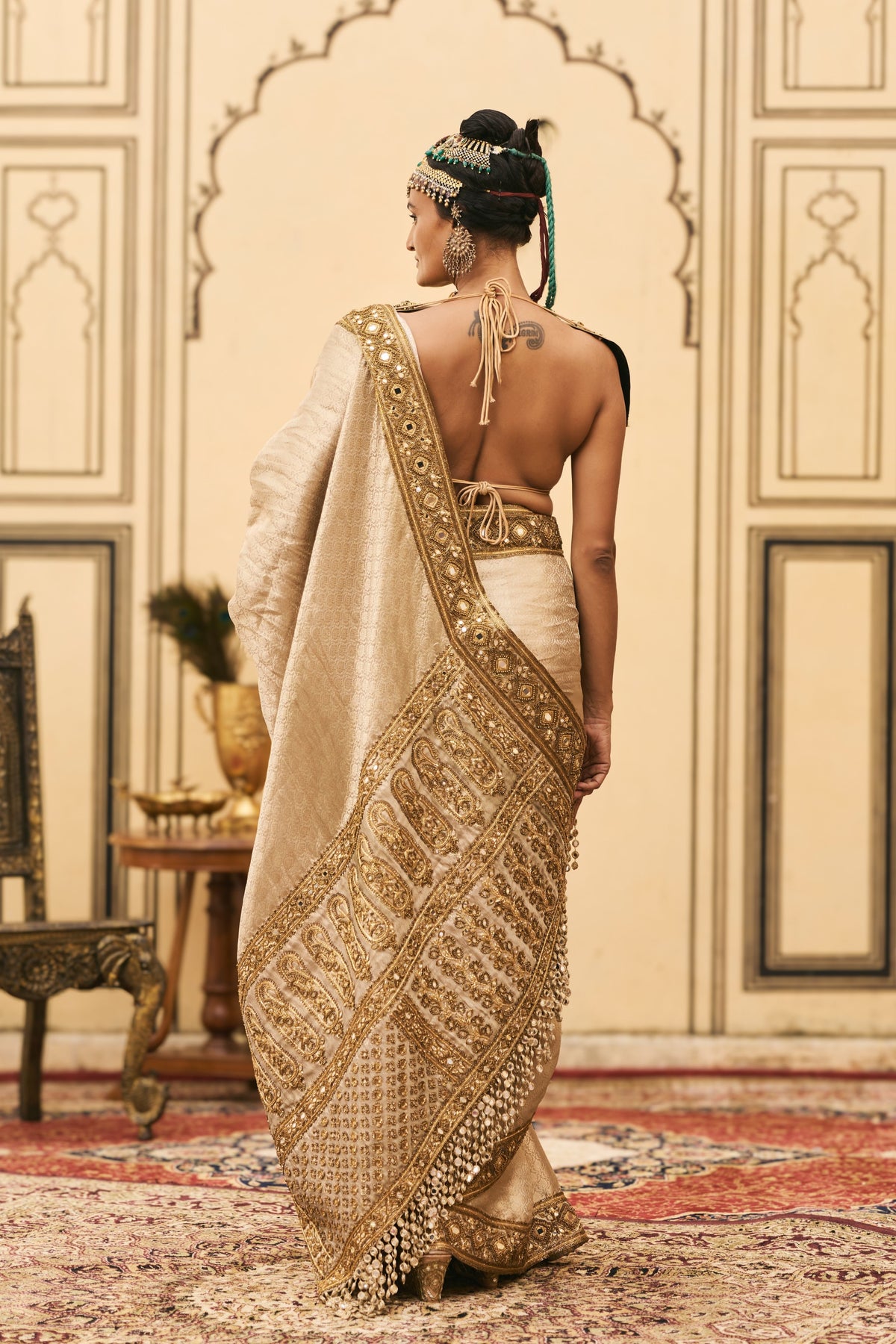 Kansya Saree Set