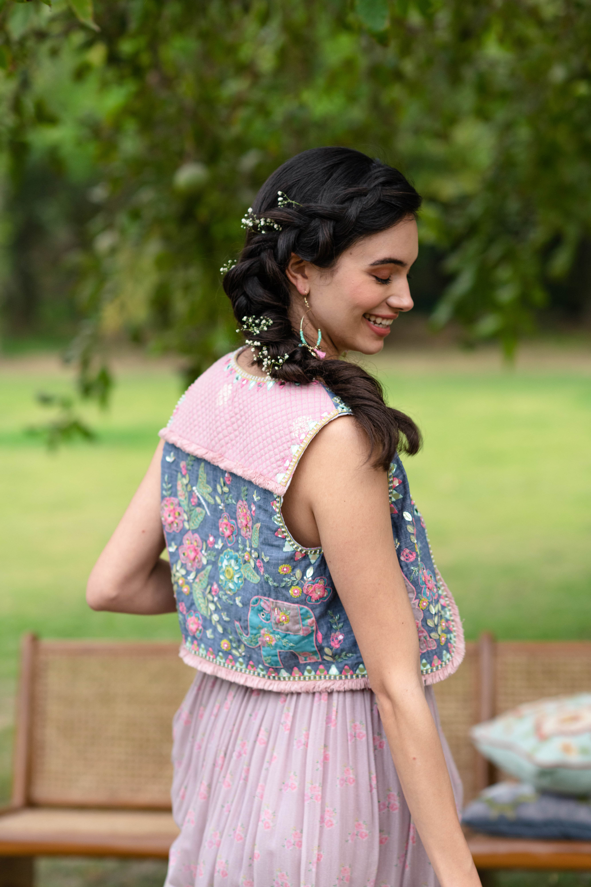 Rainbow Dress With Gypsy Vest