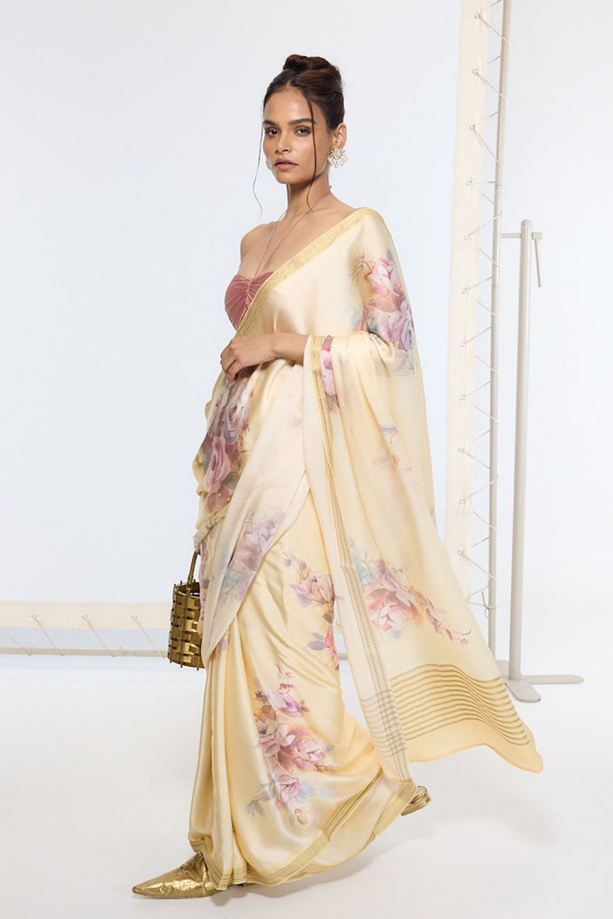 Handwoven Biscotti Printed Saree