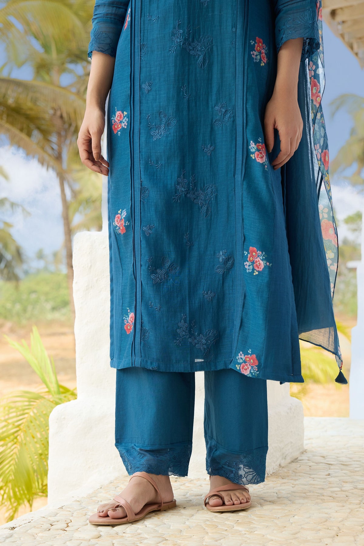 Sapphire Embroidered Kurta Set