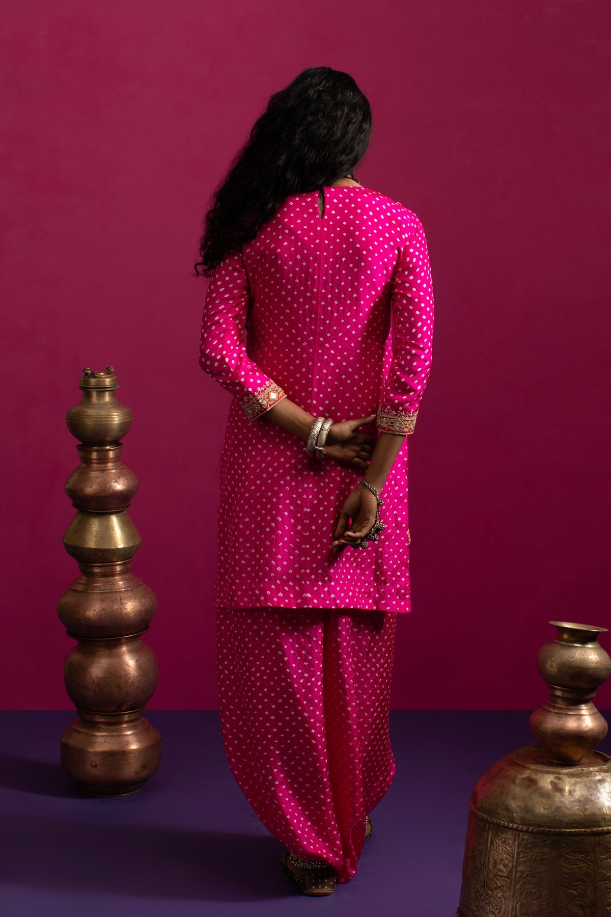 Matka Bandhani Kurta Set