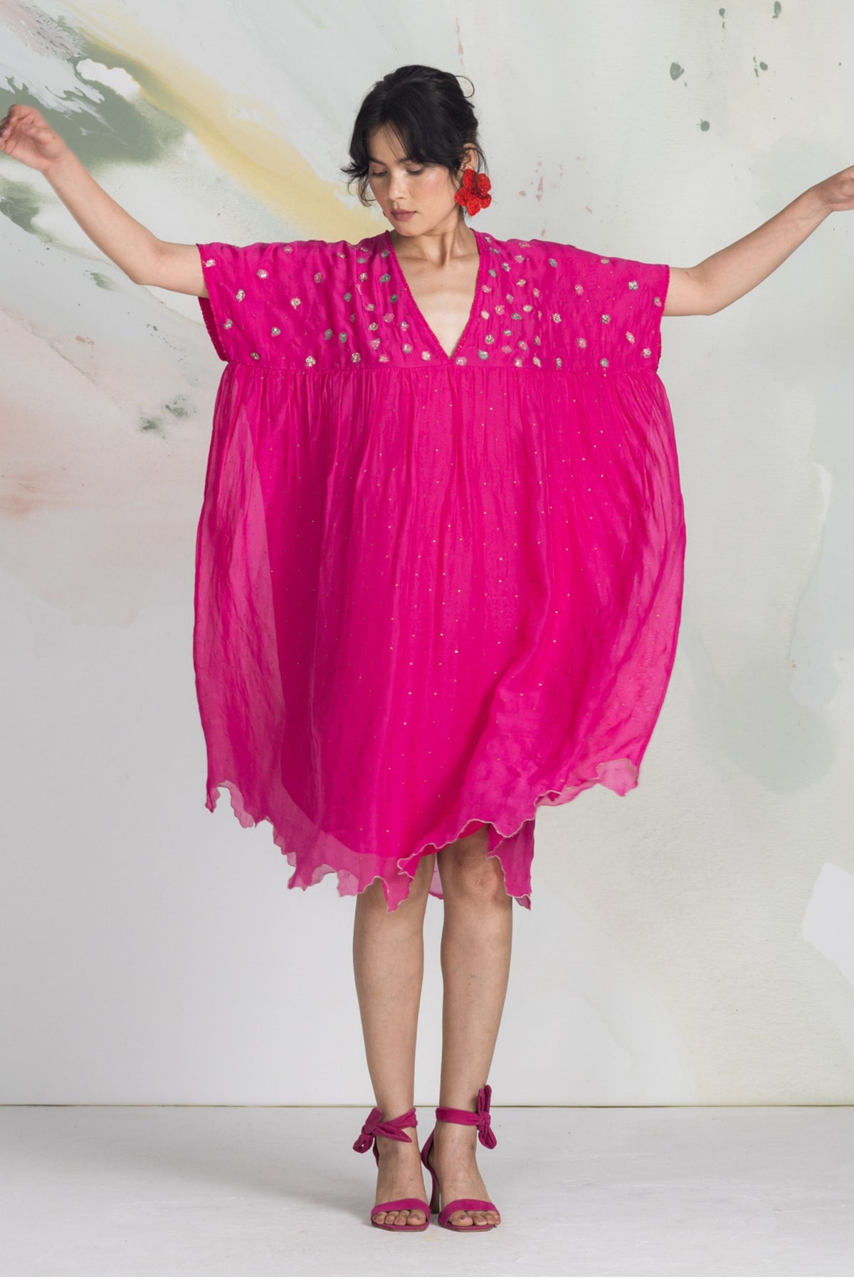 Ditsy Lichen Dress