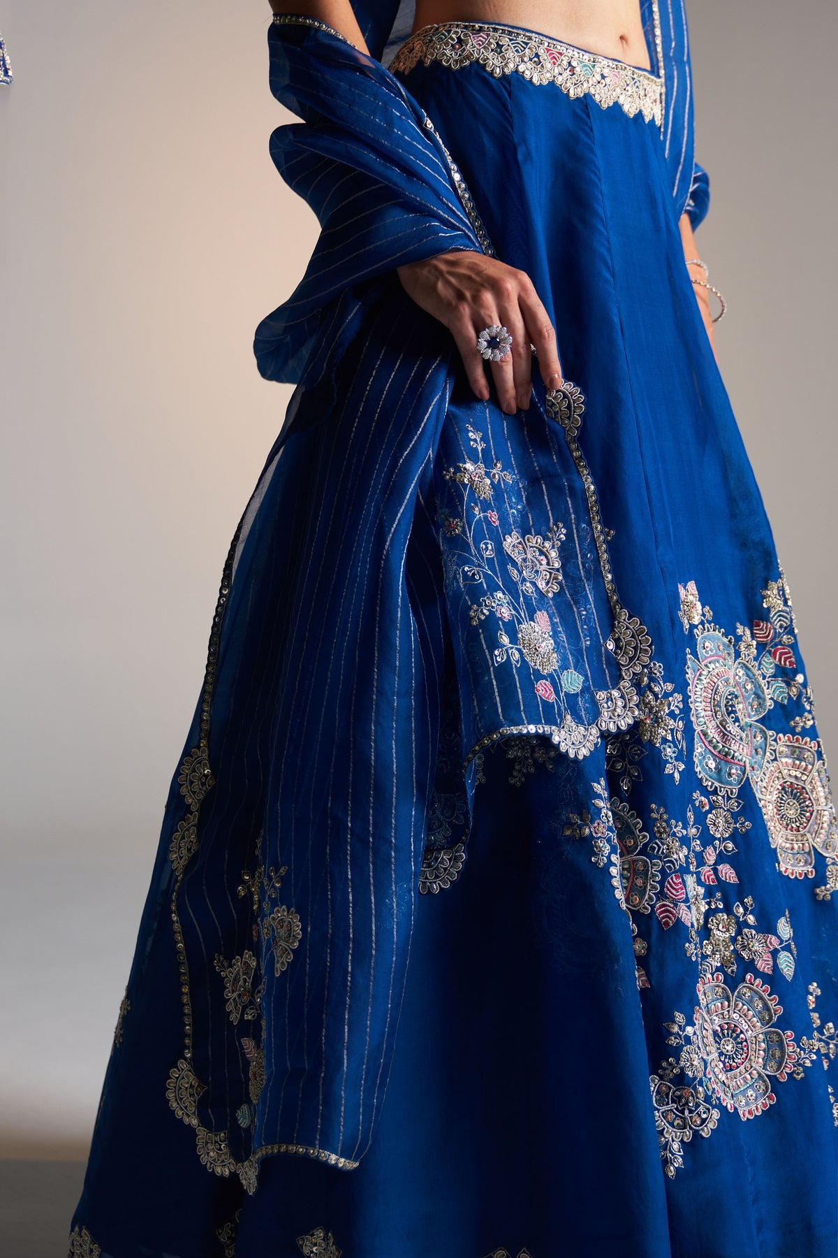 Jade Blue Lehenga Set