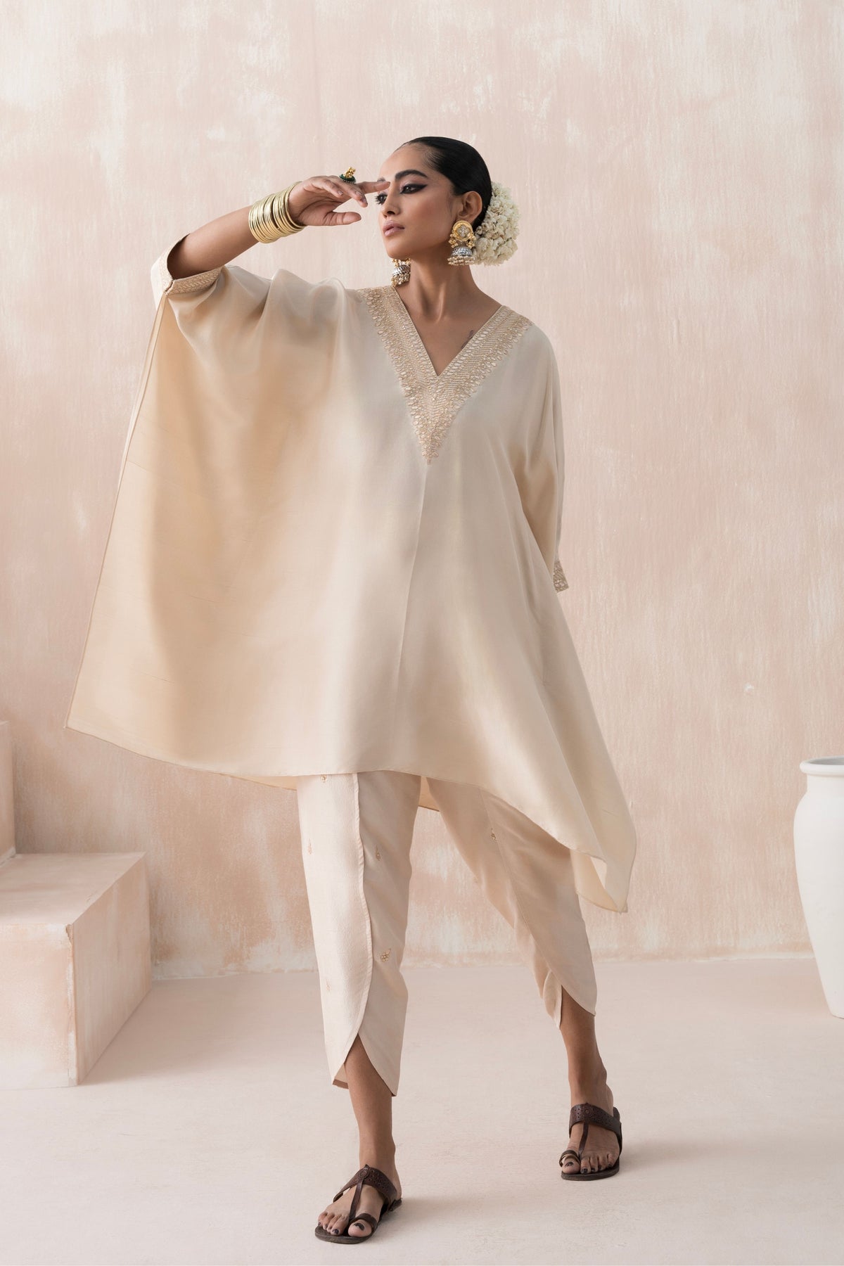 Ivory Kaftan Set