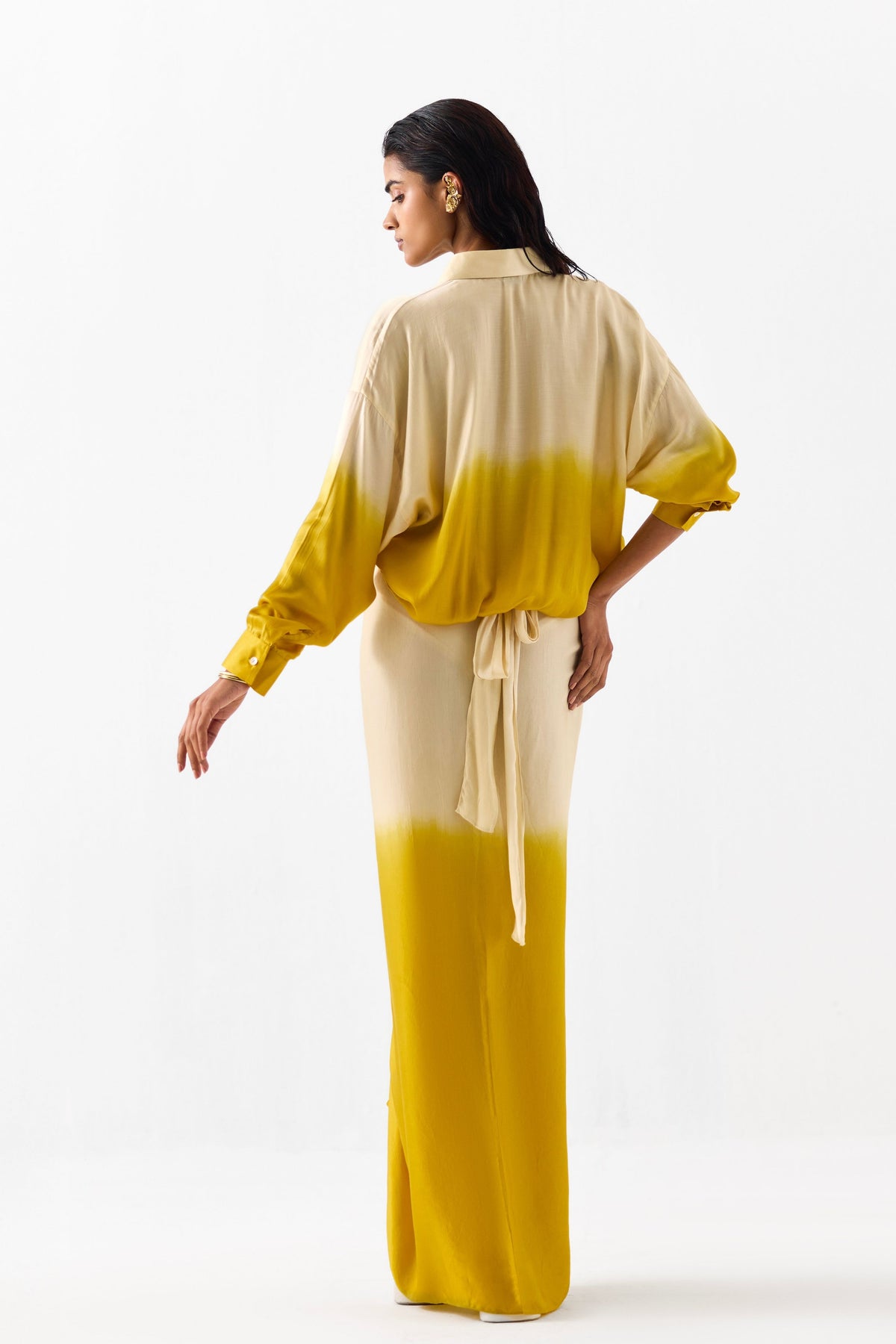 Dawn Draped Shirt Dress