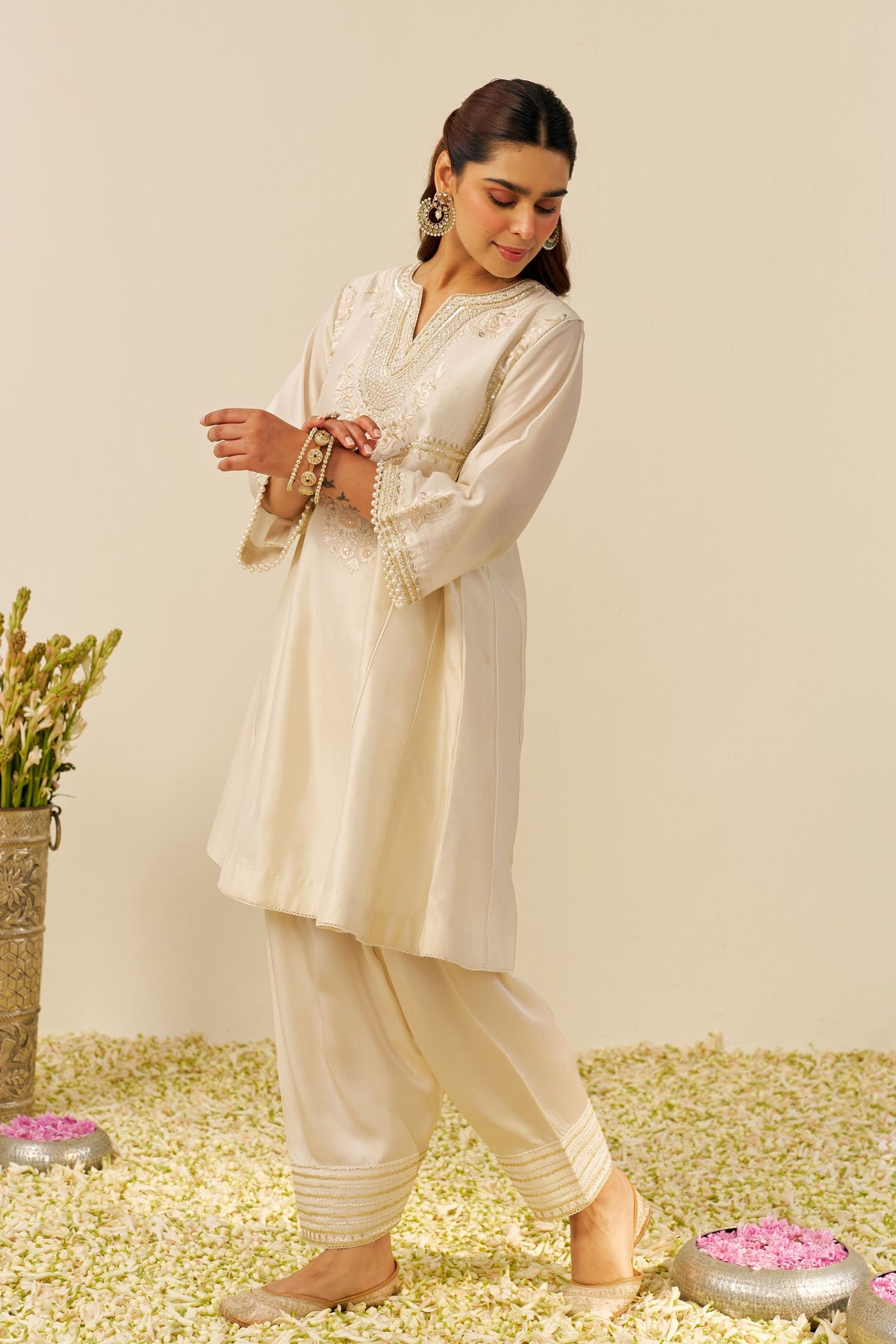 Aiza Short Kurta With Salwar