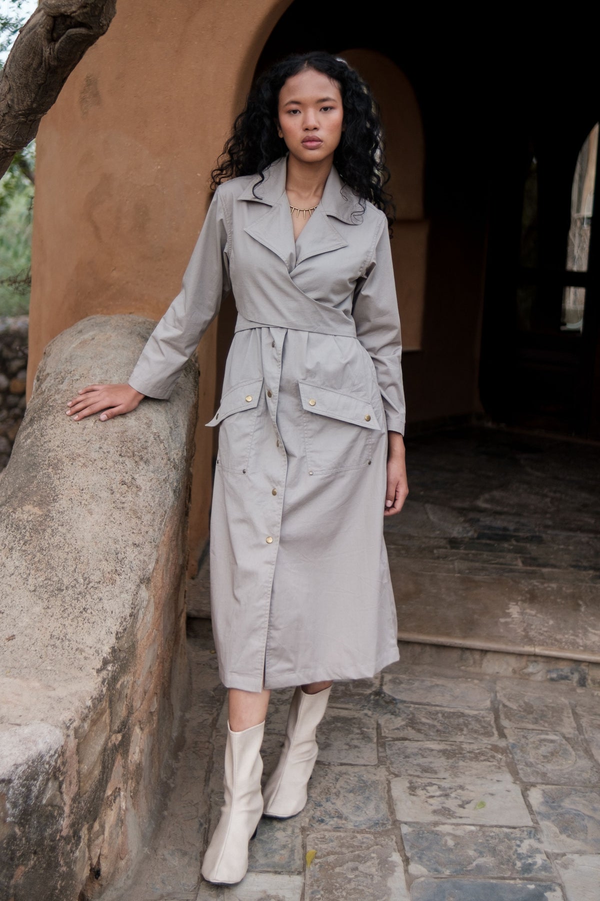 Grey Copenhagen Trench