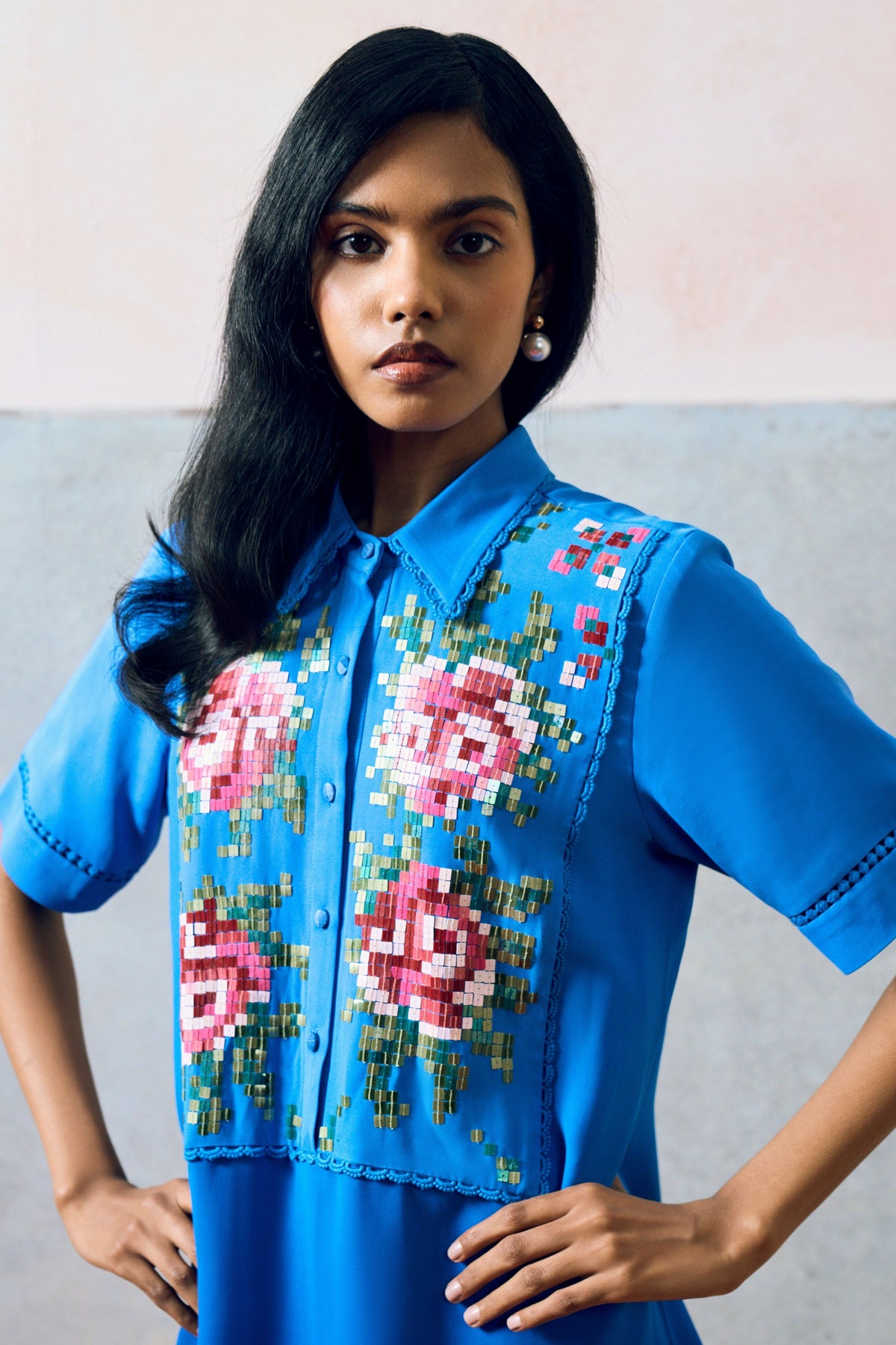 Ponza Shirt Dress Blue
