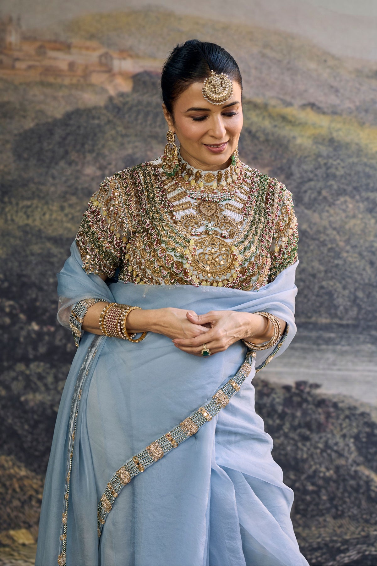 Neelambari Saree Set