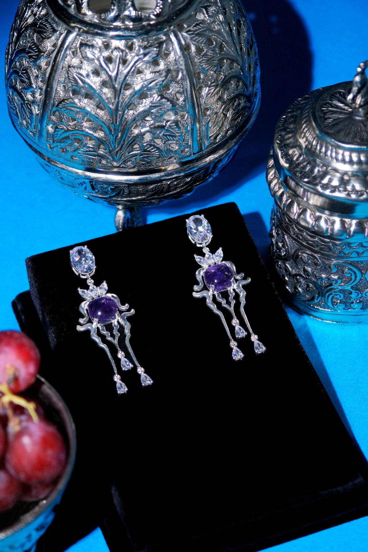 Amethyst La Nuit Earrings