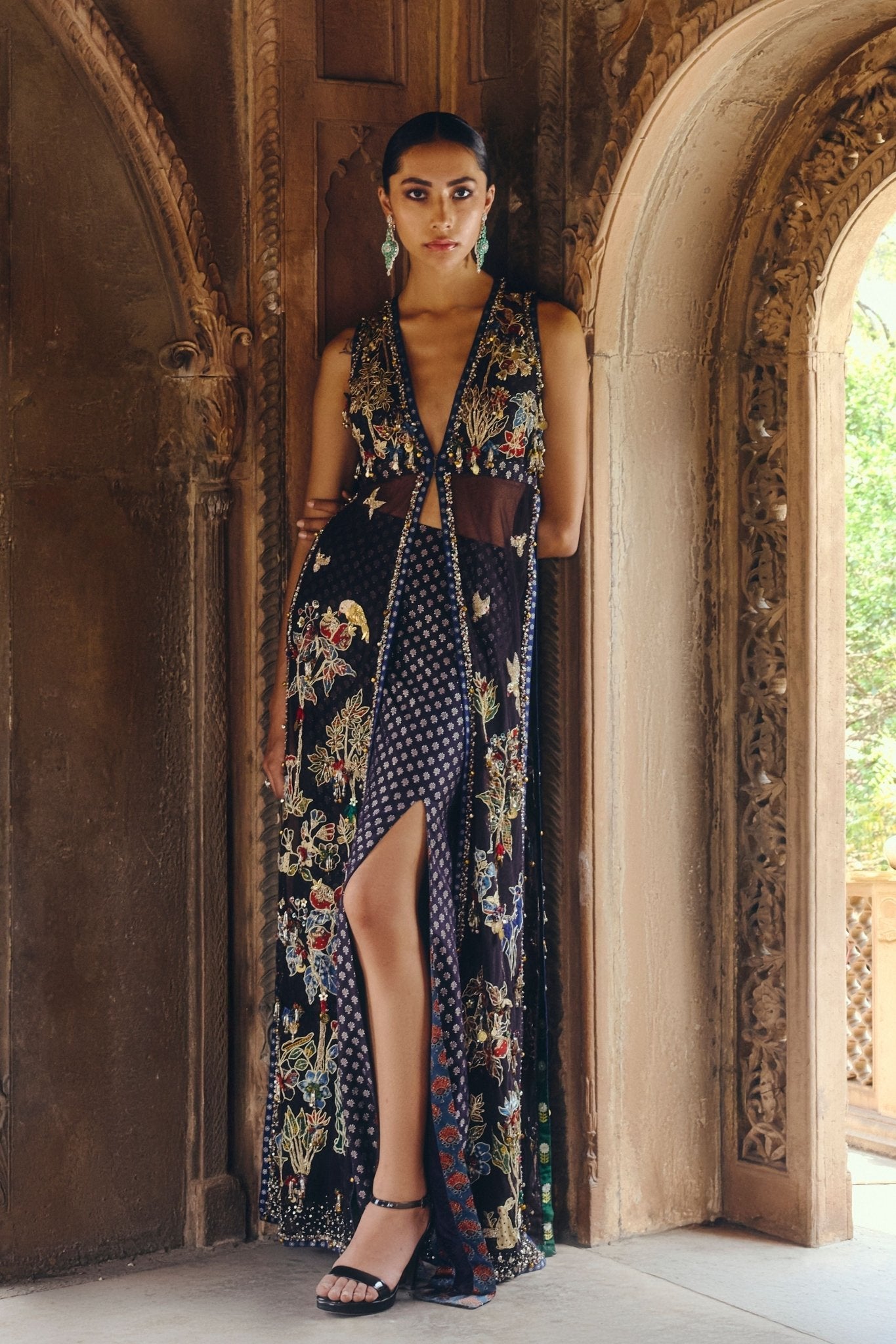 Tulle Radiance Jacket Set - Vaishali Agarwal - Elahe