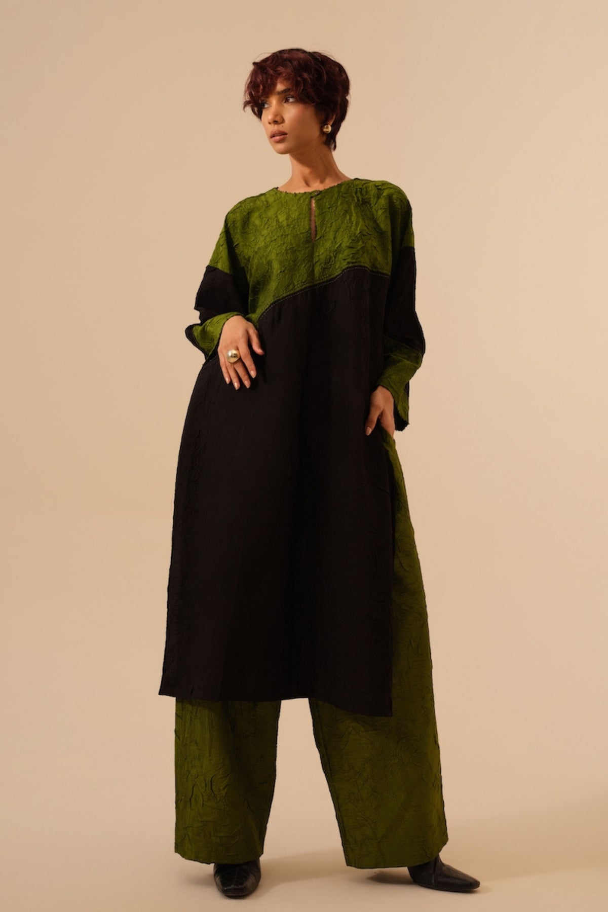 Jade Green Petal Pants