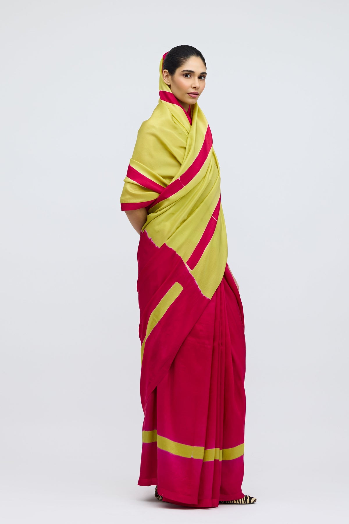 Aks Hand Dyed Silk Saree
