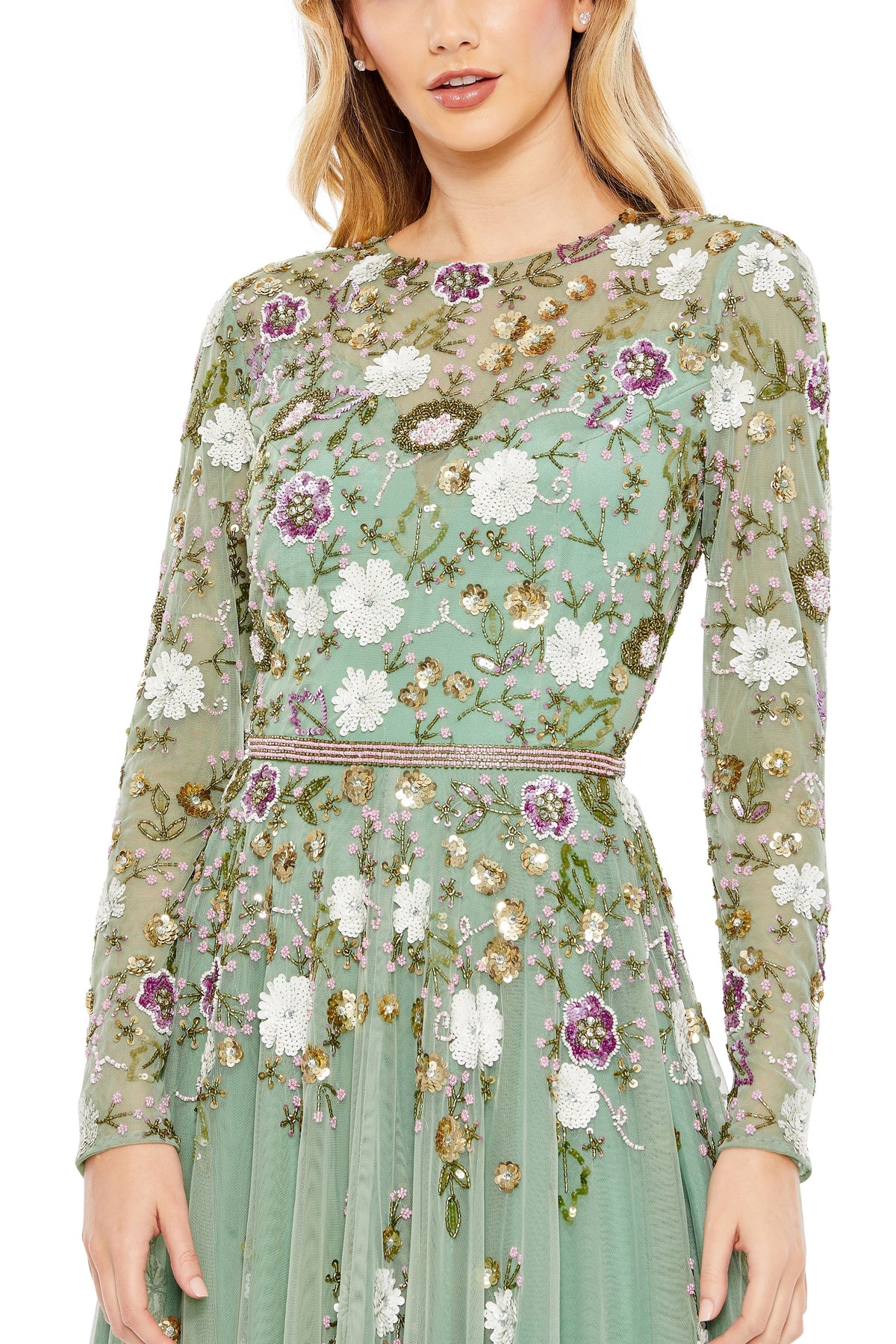 Midi Floral Sage Multi Dress