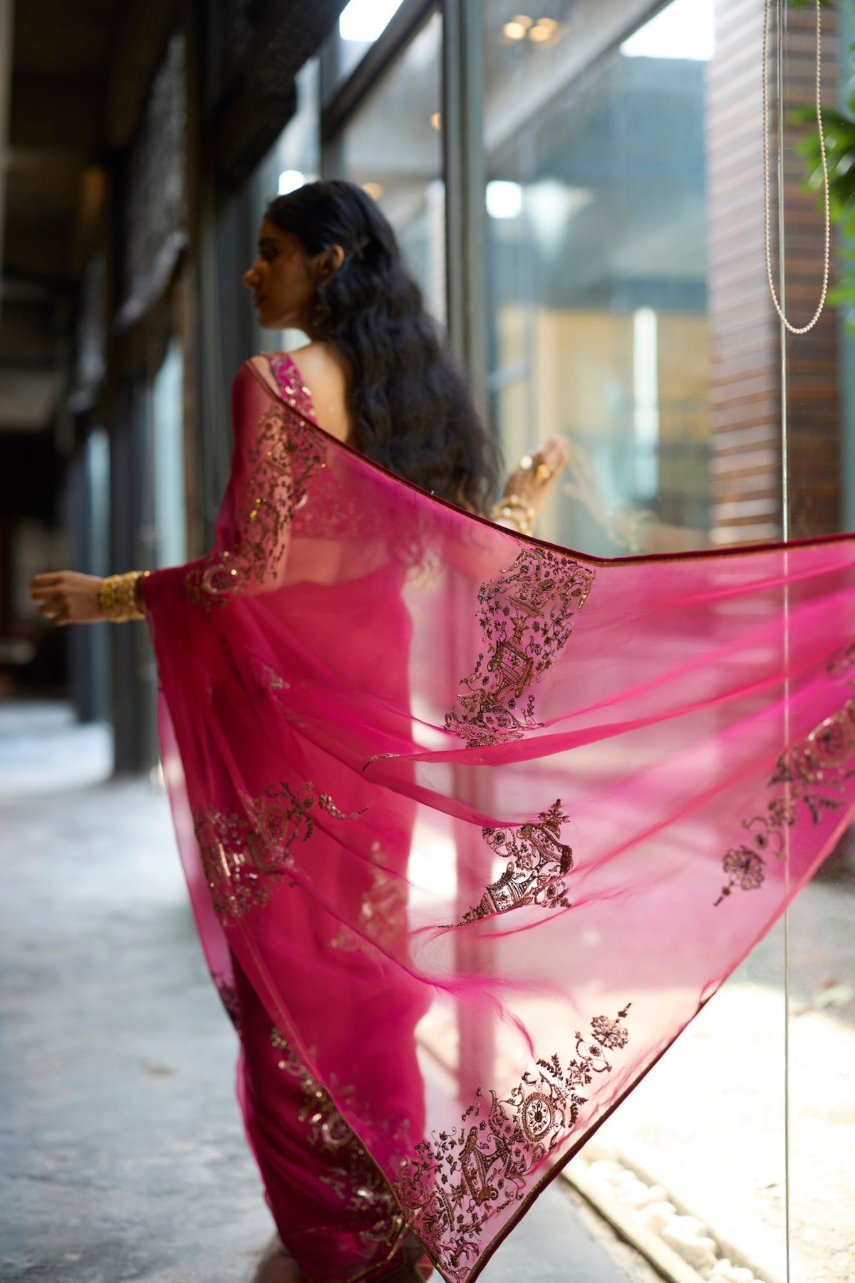 Pink Anugraha Saree