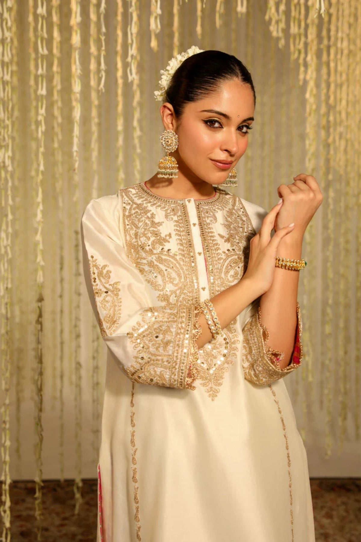 Mahika Ivory Palazzo Set